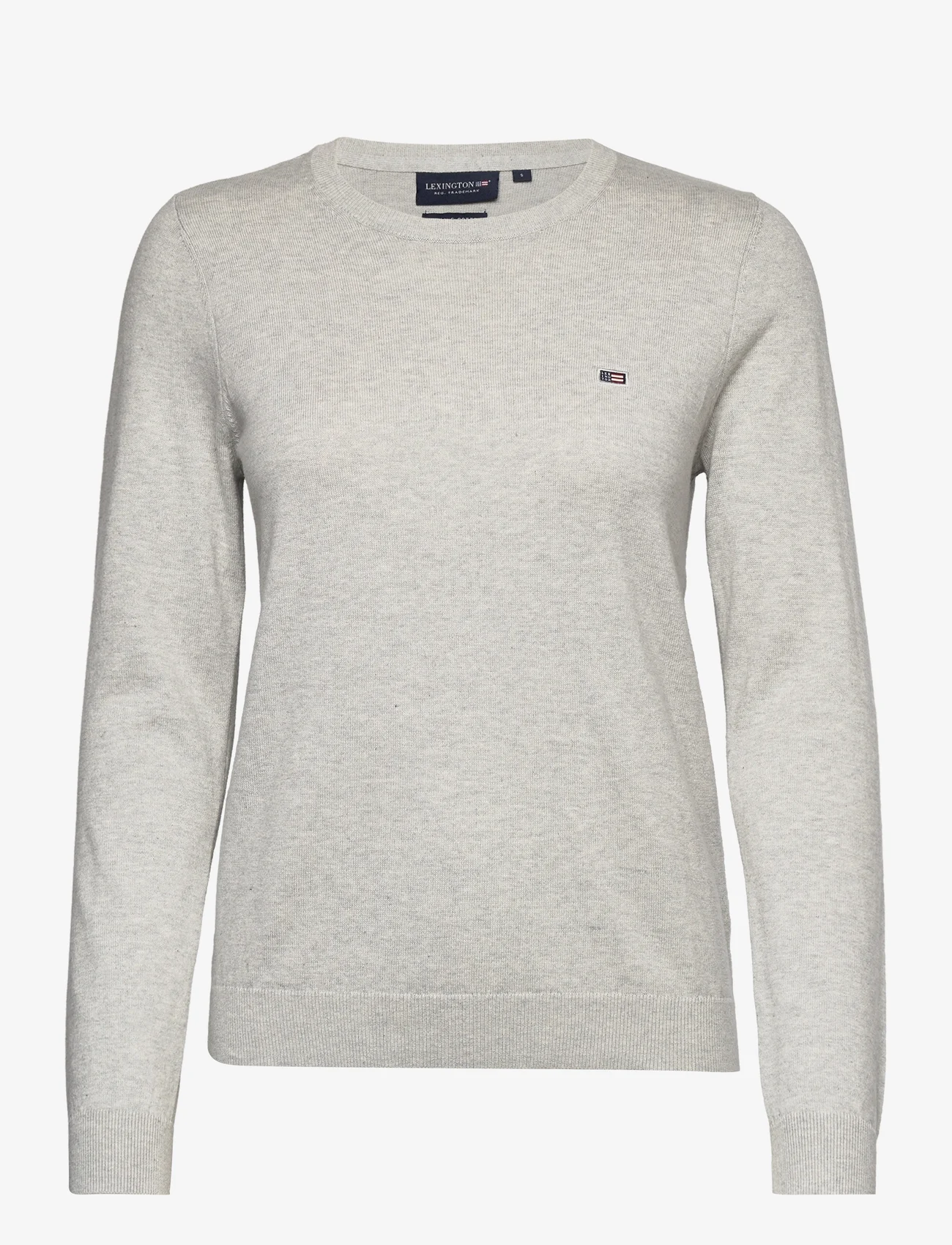 Lexington Clothing - Marline Organic Cotton Sweater - light grey melange - 0