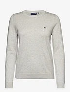 Marline Organic Cotton Sweater - LIGHT GREY MELANGE