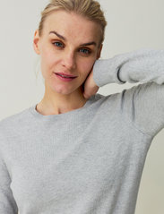 Lexington Clothing - Marline Organic Cotton Sweater - light grey melange - 4