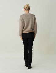 Lexington Clothing - Demi Merino Wool Intarsia Knitted Sweater - džemprid - beige multi - 3