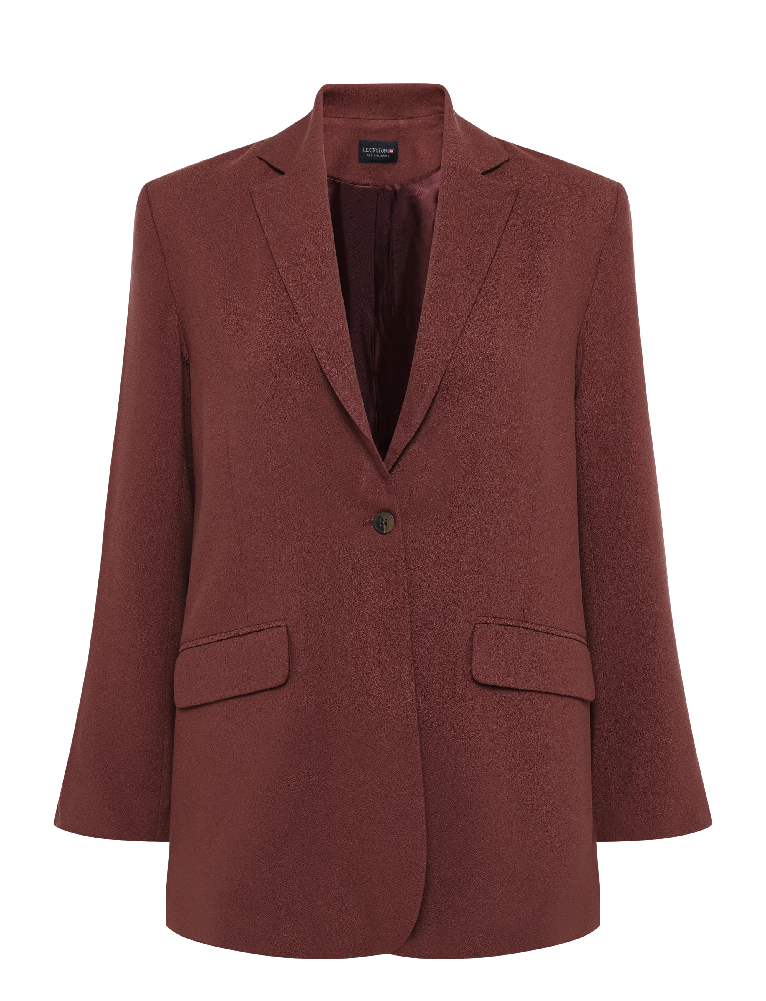 LEXINGTON CLOTHING Vivienne Blazer Burgundy - L - Damen