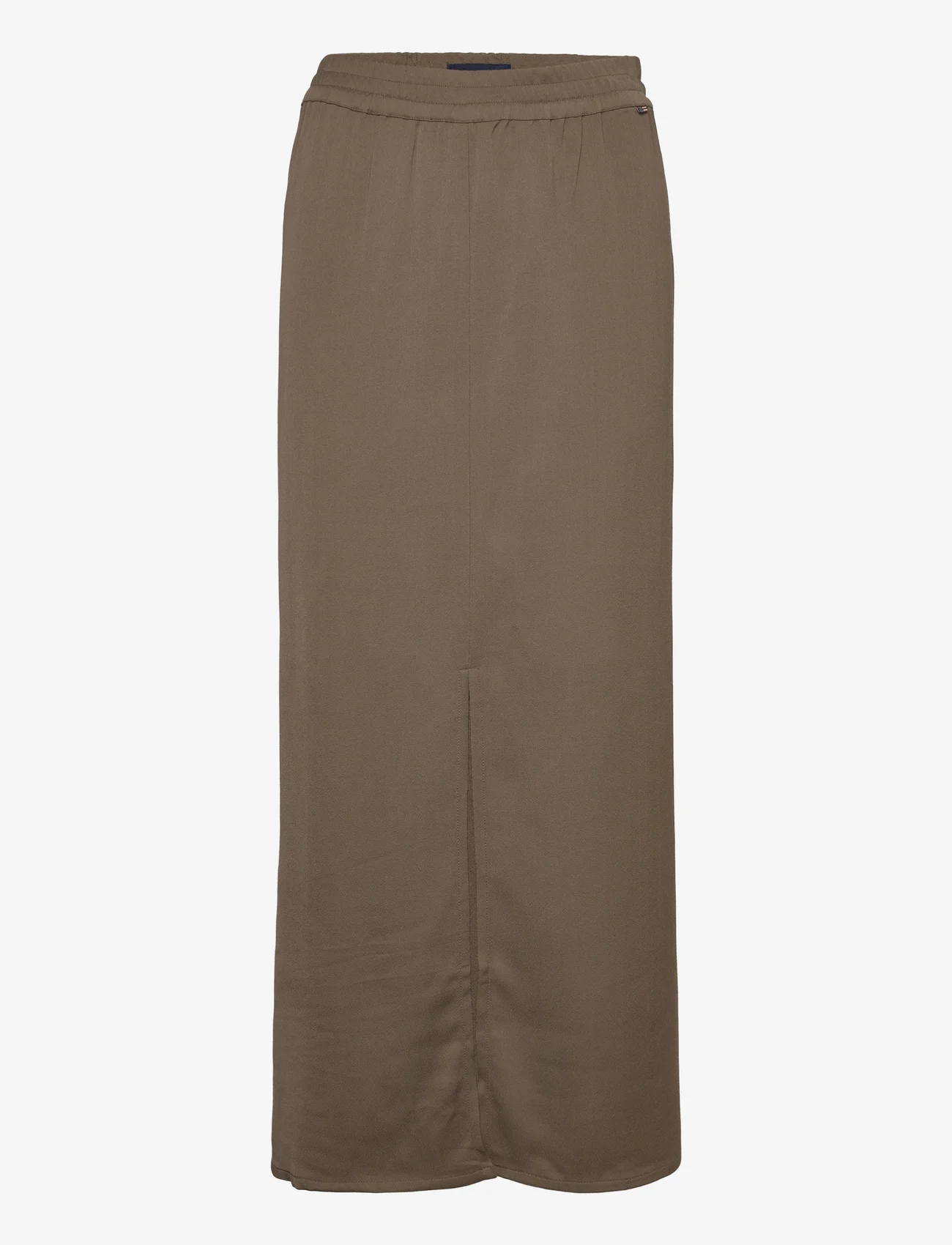 Lexington Clothing - Savannah Viscose Skirt - midi garuma svārki - dark green - 0