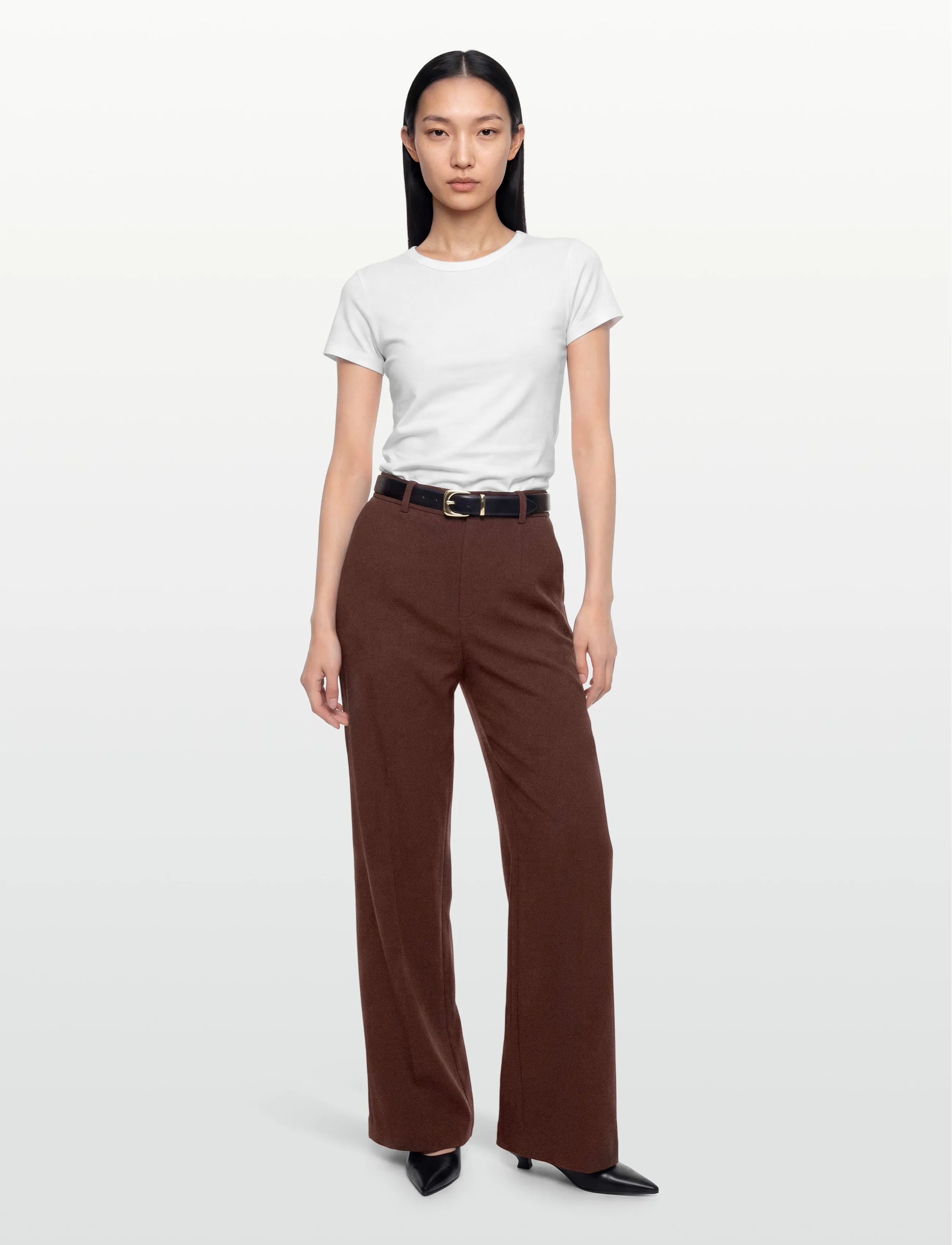 Lexington Clothing Cleo Tailored Pants - Vida byxor - DARK RED / burgundy
