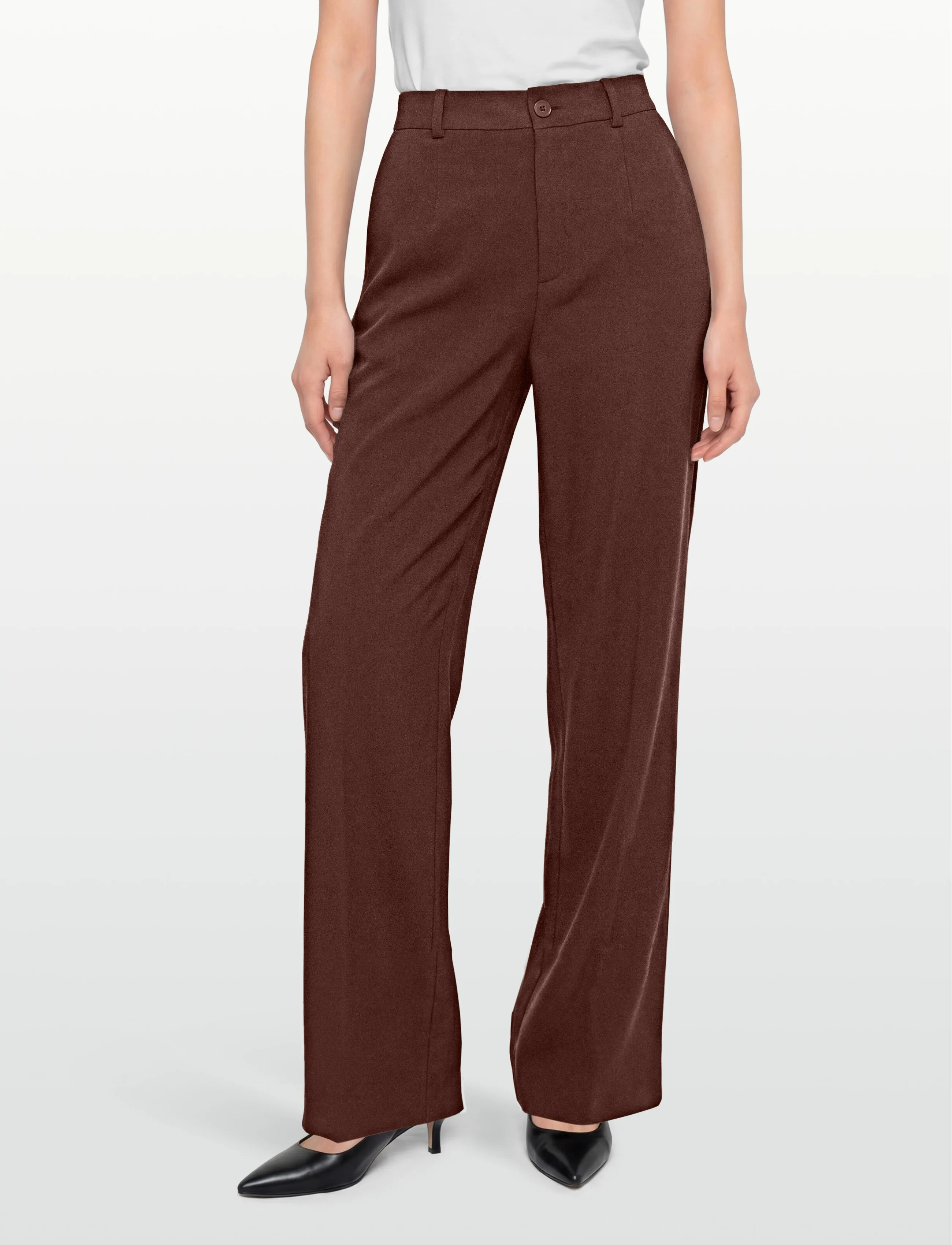 Lexington Clothing - Cleo Tailored Pants - festtøj til outletpriser - dark red - 3