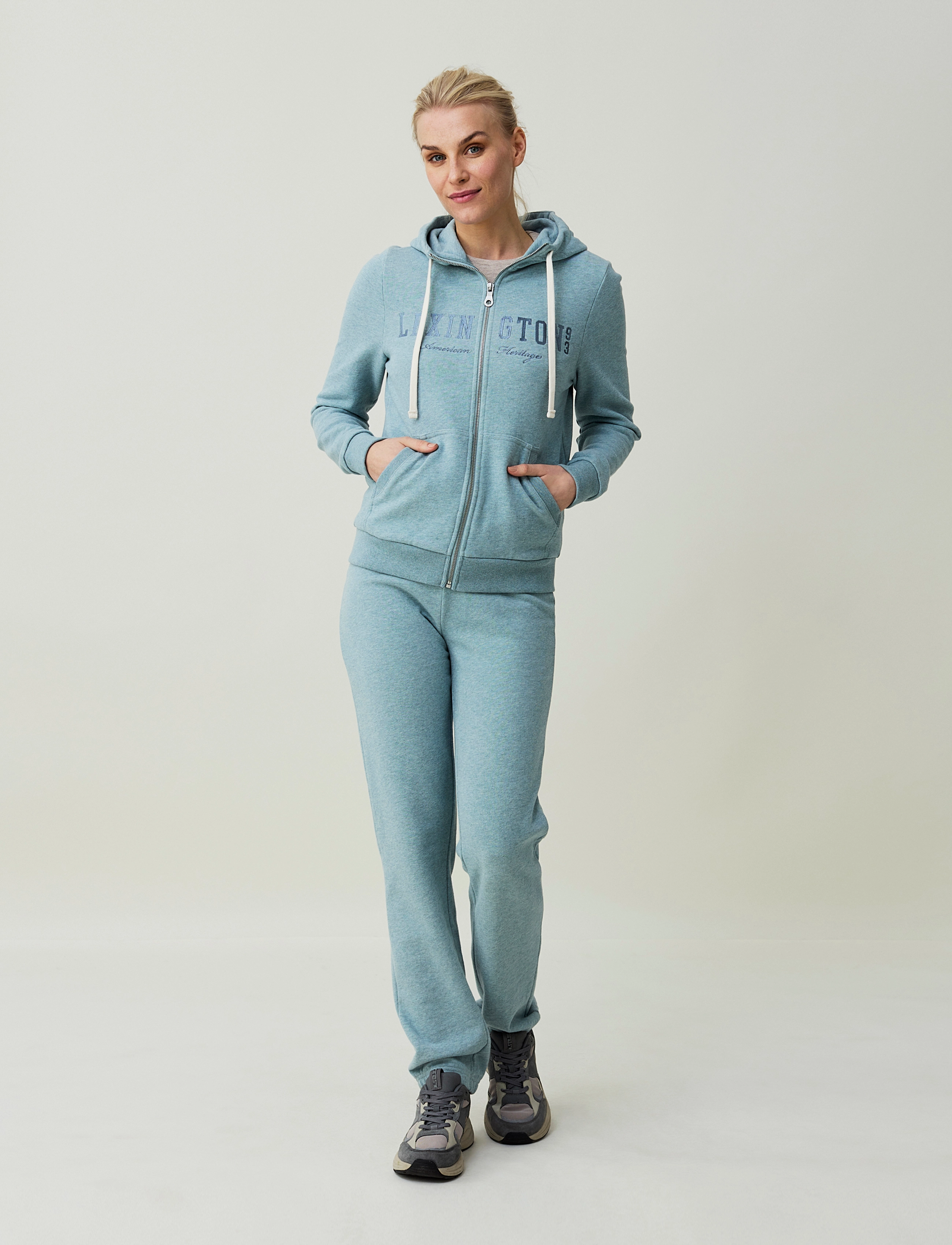 Lexington Clothing - Kimberly Hood - light blue melange - 2