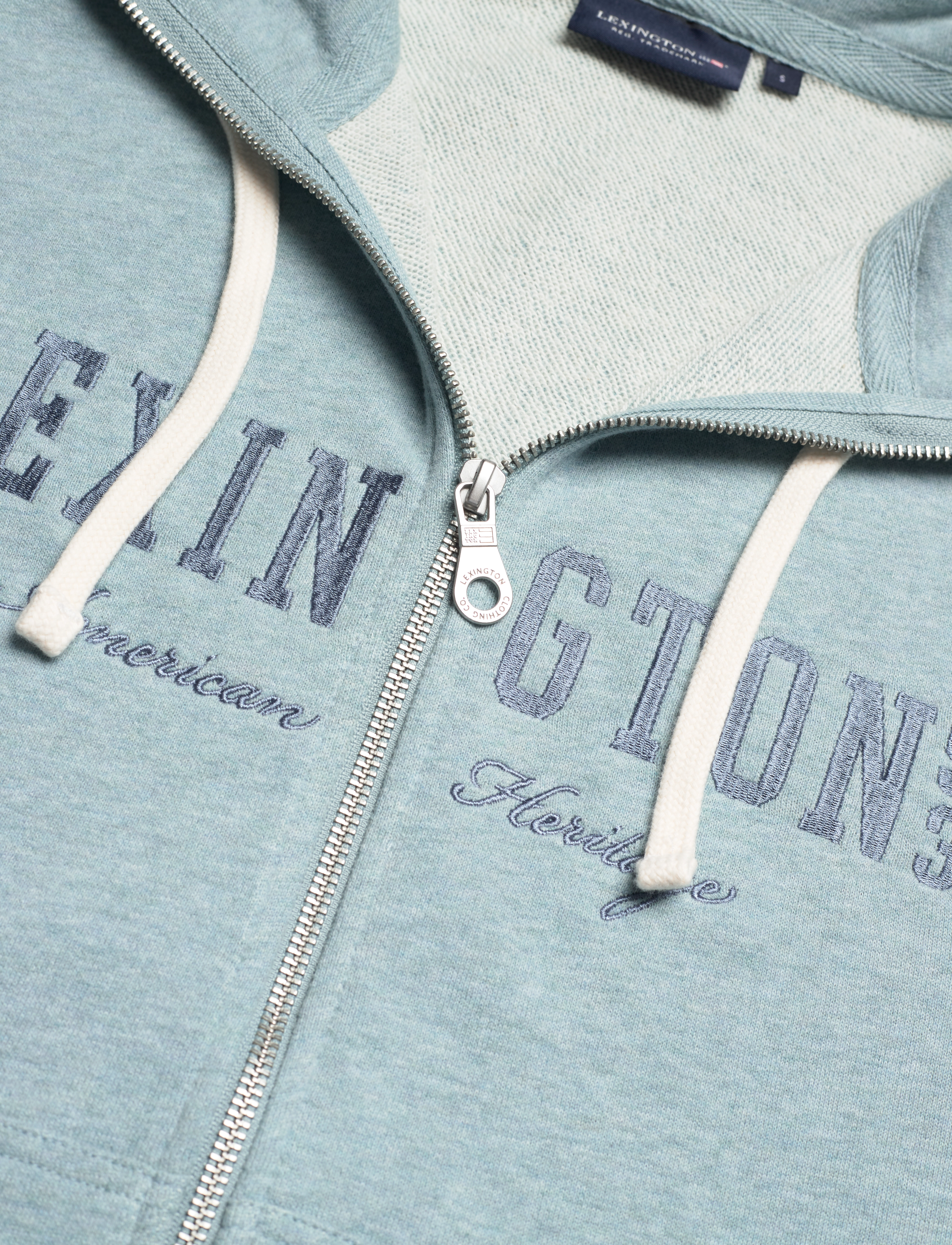 Lexington Clothing - Kimberly Hood - light blue melange - 5