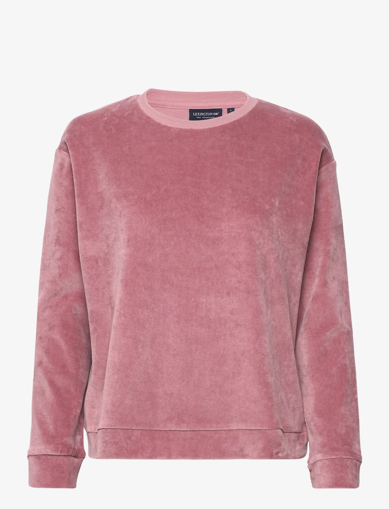 Lexington Clothing - Martha Organic Cotton Velour Sweatshirt - kvinder - pink - 0