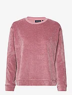 Martha Organic Cotton Velour Sweatshirt - PINK