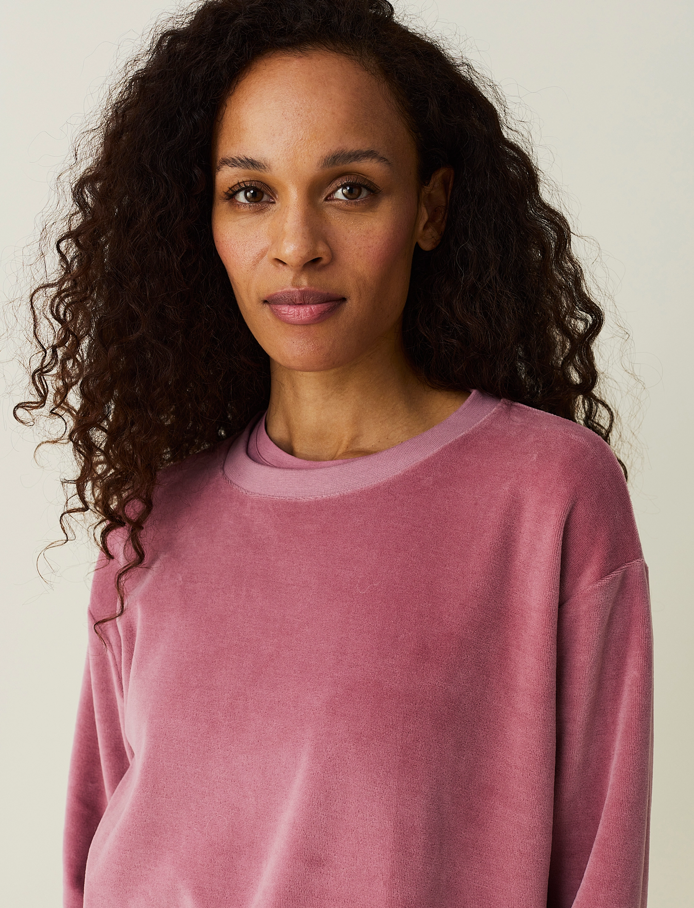 Lexington Clothing - Martha Organic Cotton Velour Sweatshirt - pink - 4