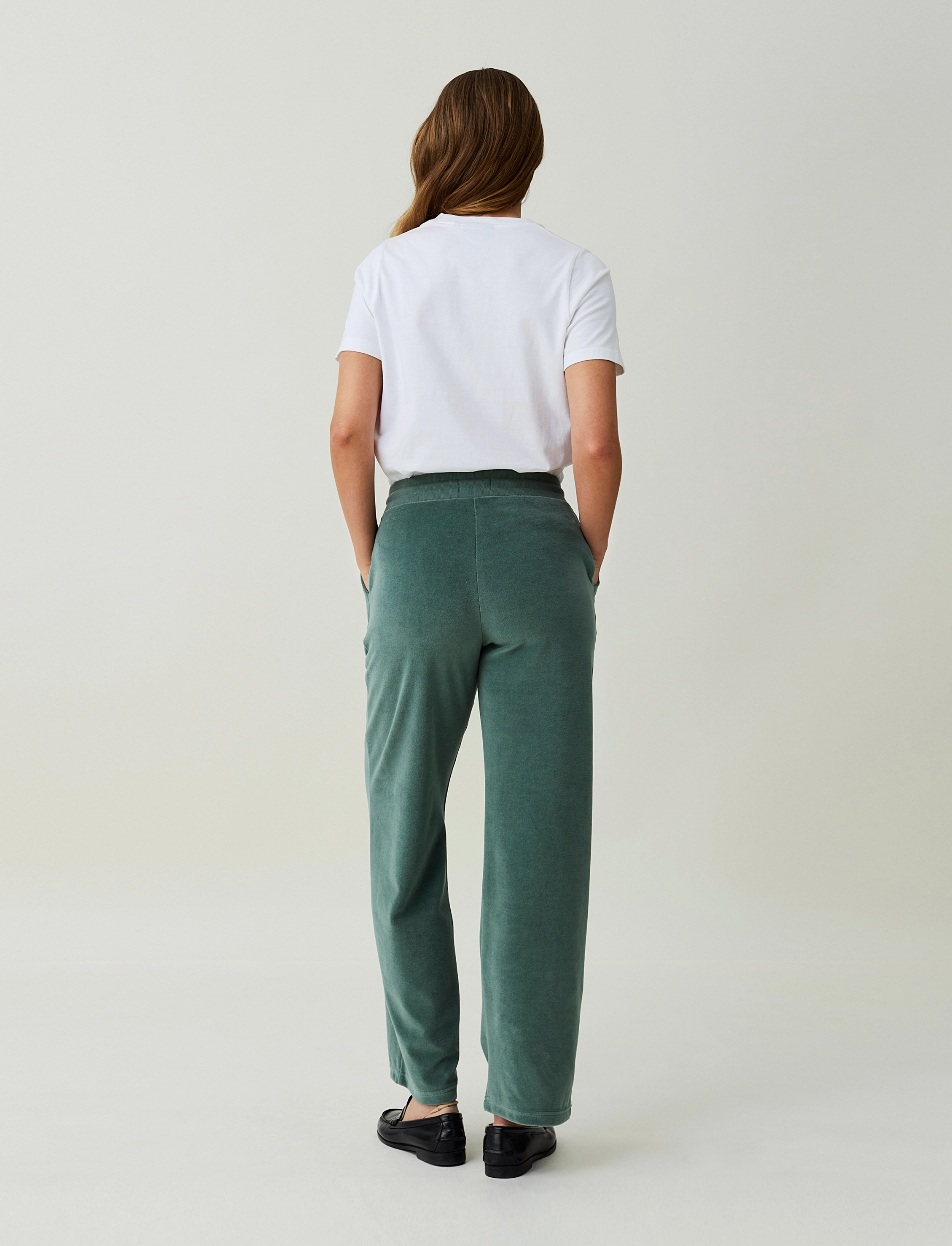 Lexington Clothing - Leona Organic Cotton Velour Pants - green - 3