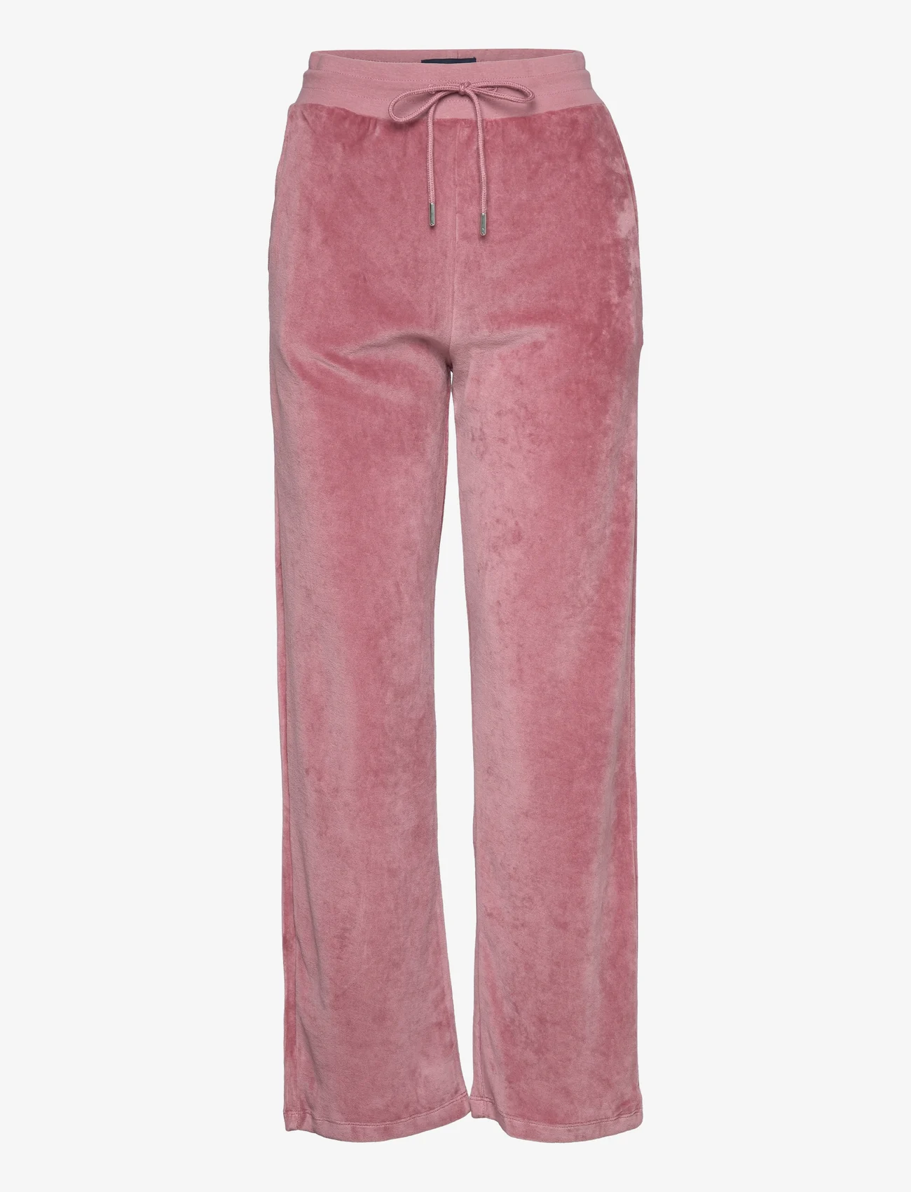 Lexington Clothing - Leona Organic Cotton Velour Pants - joggersy - pink - 0
