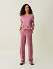 Lexington Clothing - Leona Organic Cotton Velour Pants - joggers copy - pink - 2