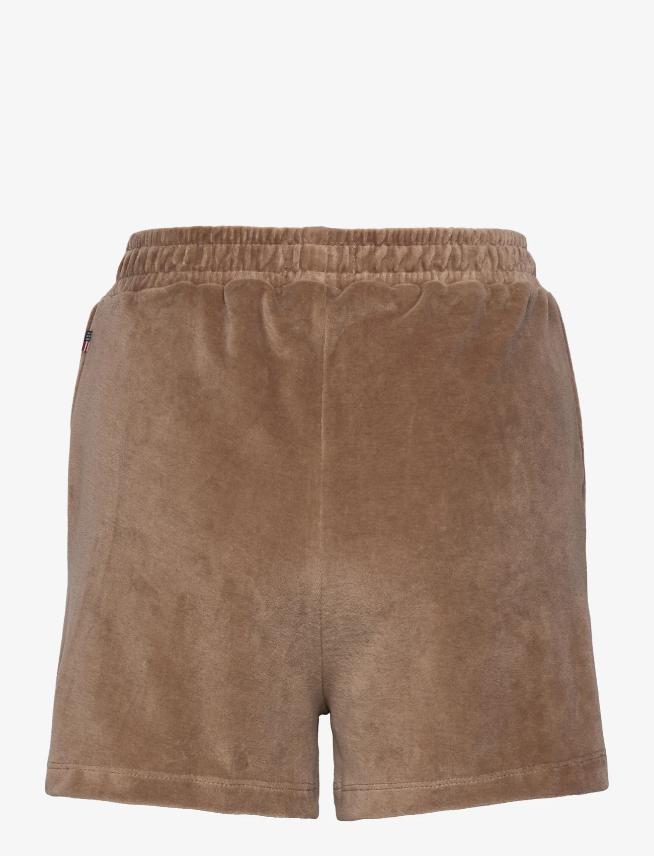 Lexington Clothing - Andy Organic Cotton Velour Shorts - casual korte broeken - beige - 1