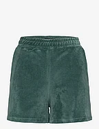 Andy Organic Cotton Velour Shorts - GREEN
