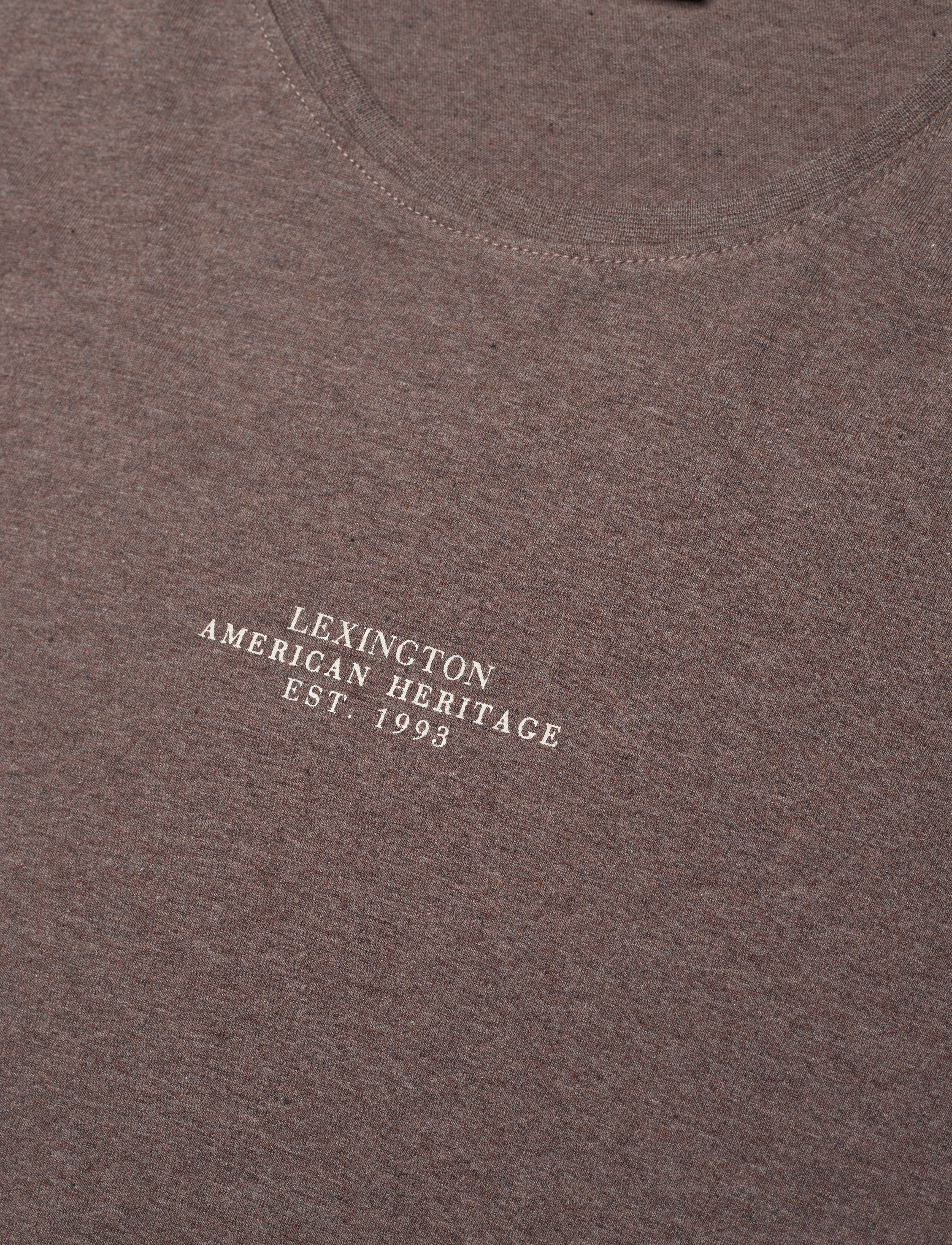 Lexington Clothing - Vanessa Cotton Tee - brown melange - 5
