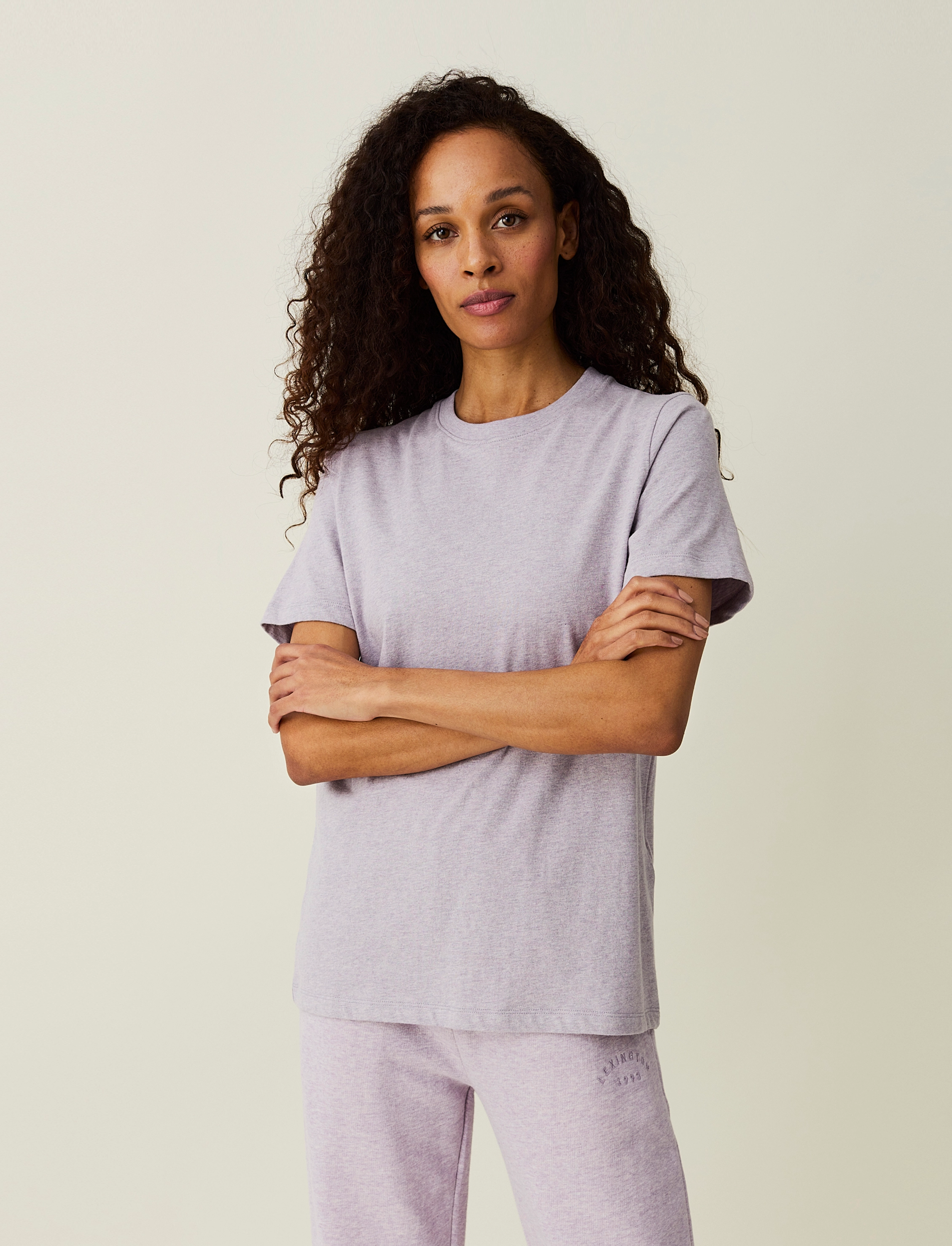 Lexington Clothing - Stephanie Organic Cotton Tee - lilac melange - 2
