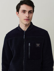 Lexington Clothing - Samuel Pile Jacket - mid layer jackets - dark blue - 4