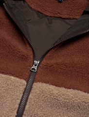 Lexington Clothing - Jesse Pile Jacket - vahekihina kantavad jakid - brown multi - 5