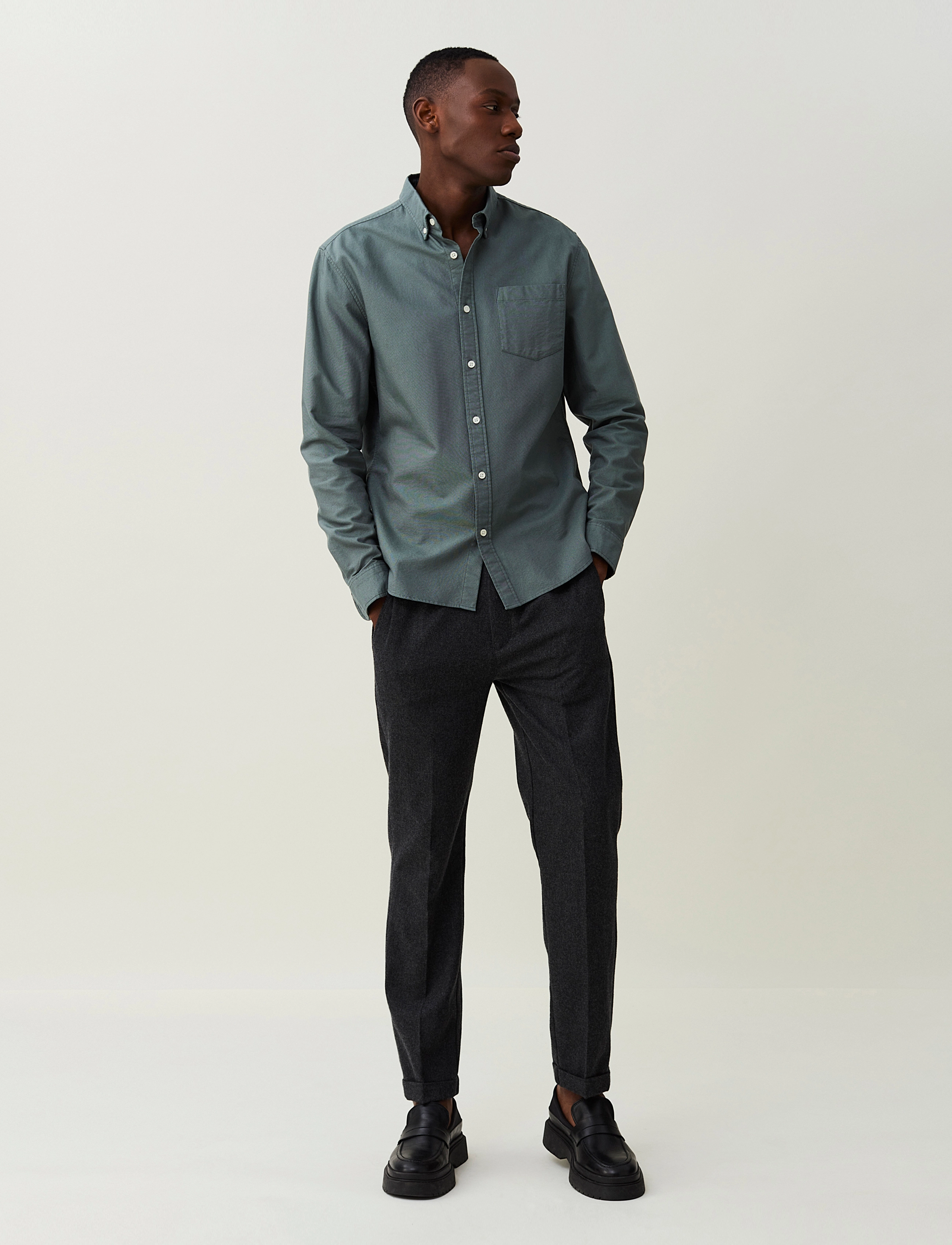 Lexington Clothing - Kyle Organic Cotton Oxford Shirt - green - 2