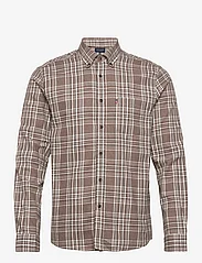 Lexington Clothing - Peter Lt Flannel Checked Shirt - brown multi check - 0