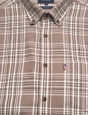 Lexington Clothing - Peter Lt Flannel Checked Shirt - brown multi check - 4