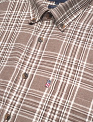 Lexington Clothing - Peter Lt Flannel Checked Shirt - brown multi check - 5