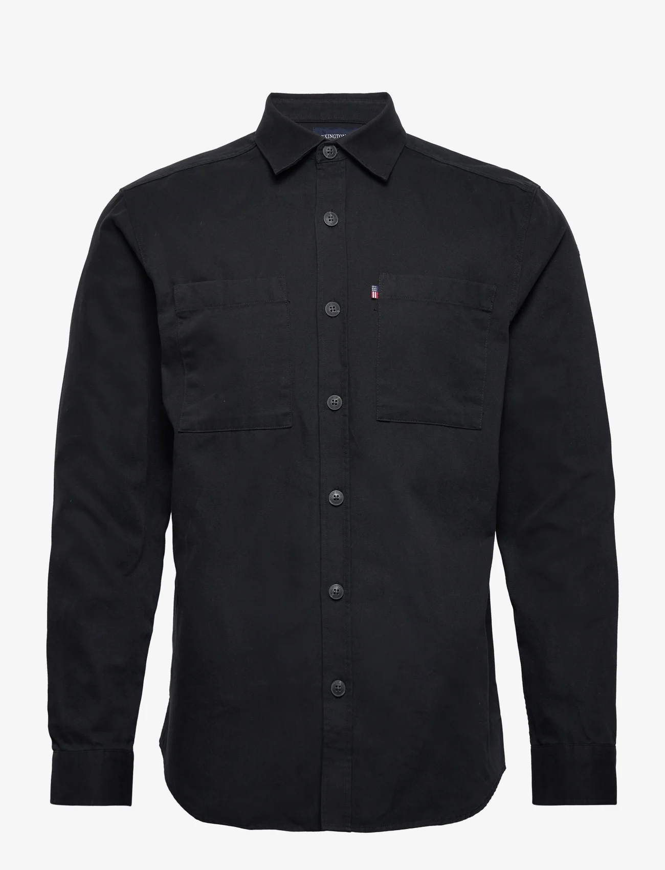 Lexington Clothing - Ralph Organic Cotton Canvas Shirt - black - 0