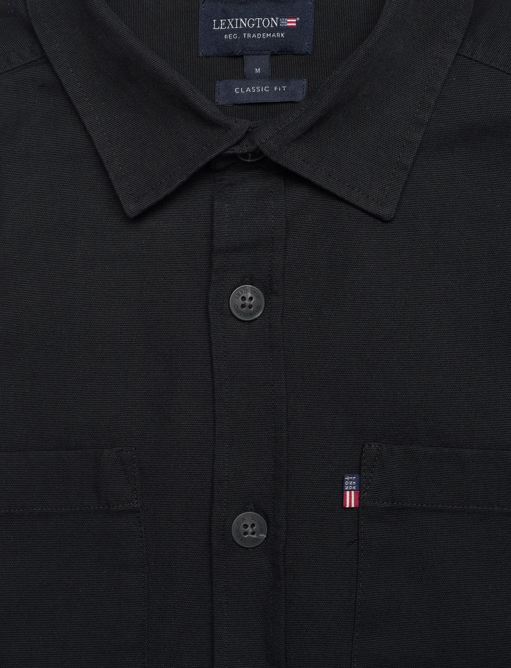 Lexington Clothing - Ralph Organic Cotton Canvas Shirt - casual hemden - black - 5