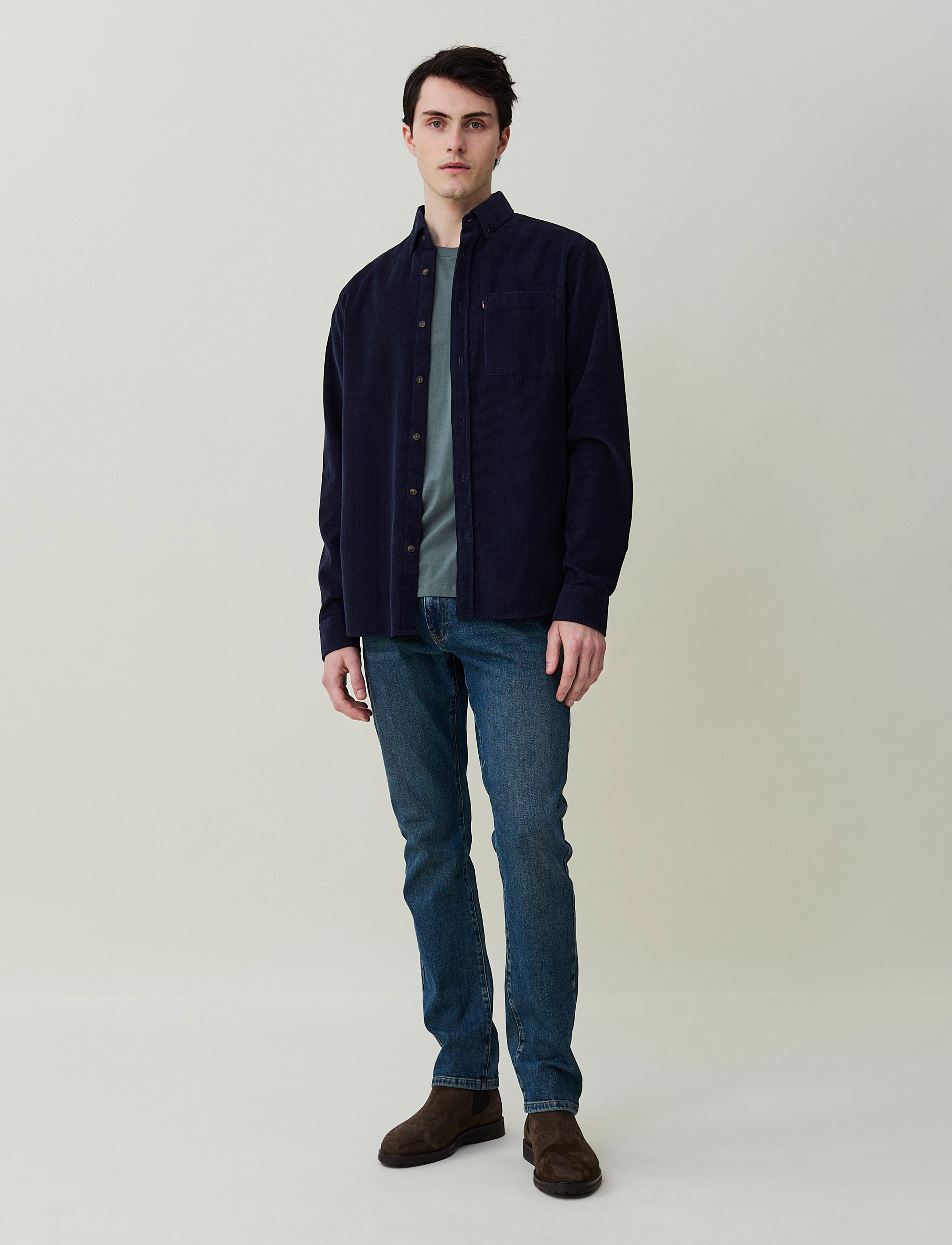 Lexington Clothing - August Cord Shirt - dark blue - 2