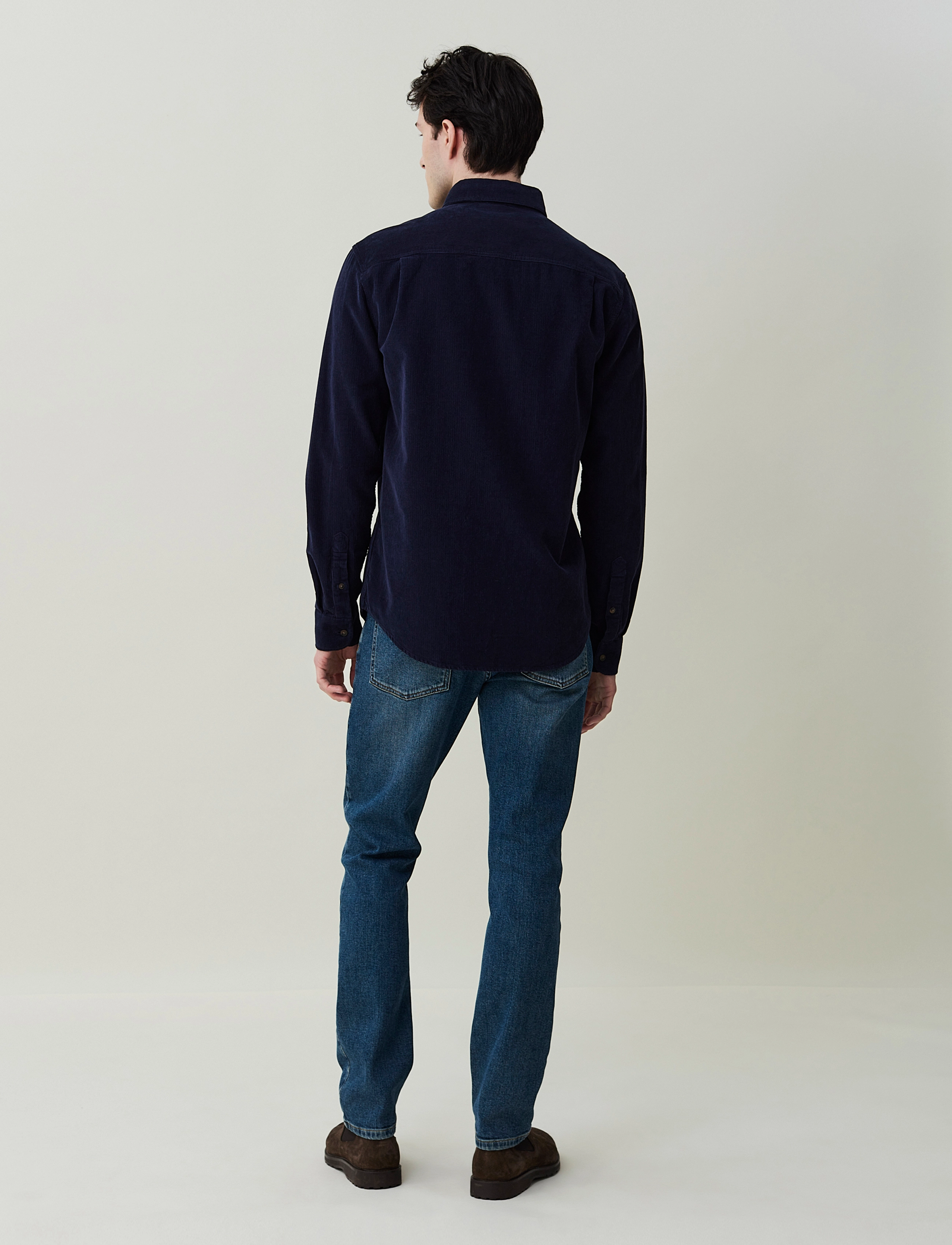 Lexington Clothing - August Cord Shirt - dark blue - 3