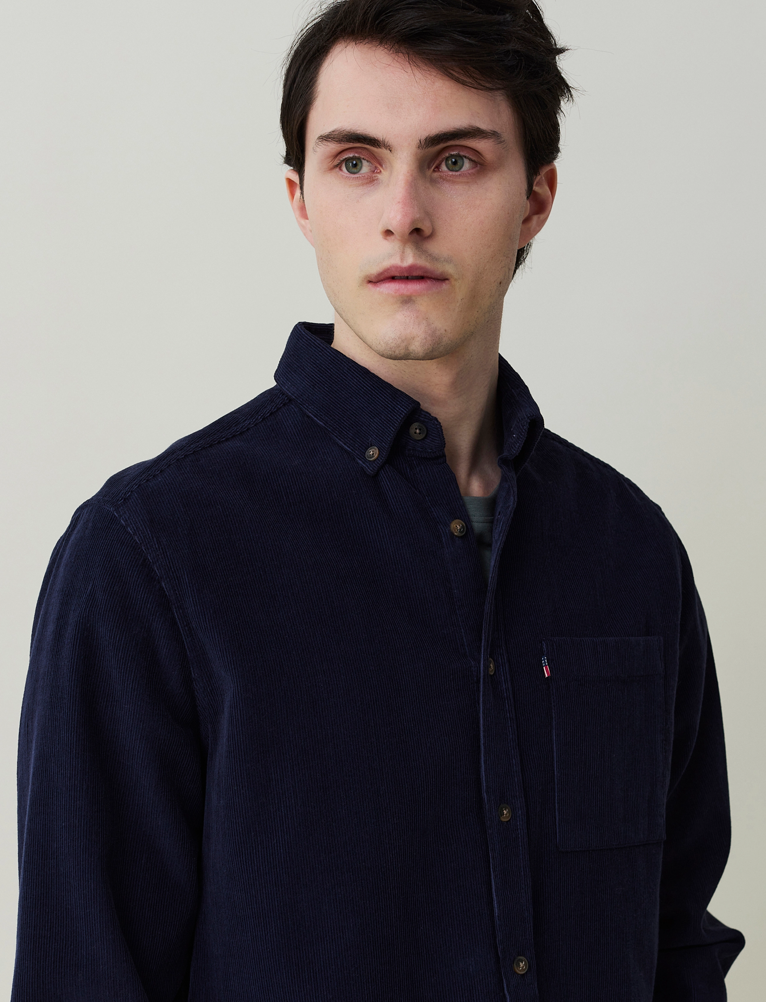 Lexington Clothing - August Cord Shirt - dark blue - 4