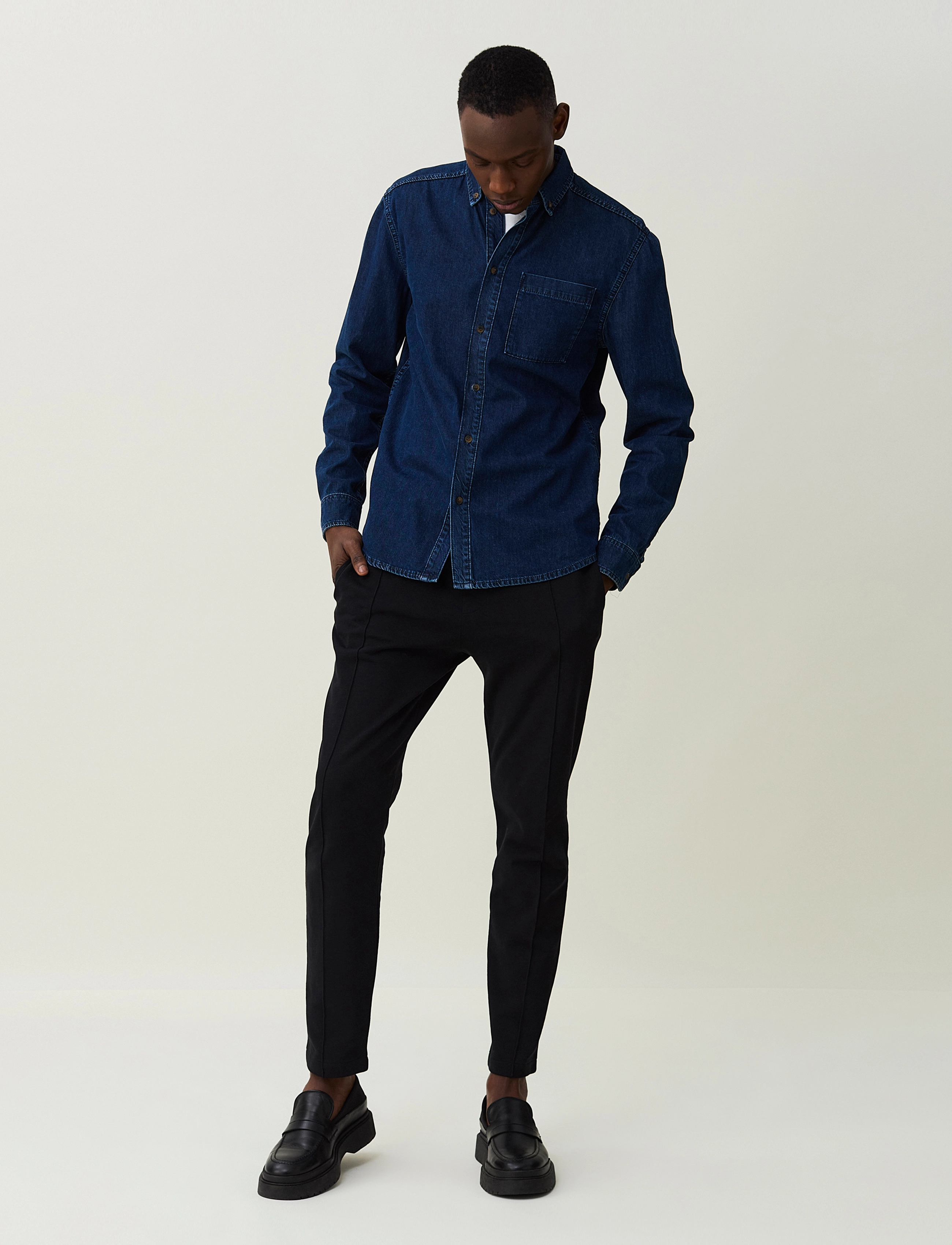 Lexington Clothing - August Denim Shirt - dark blue denim - 2