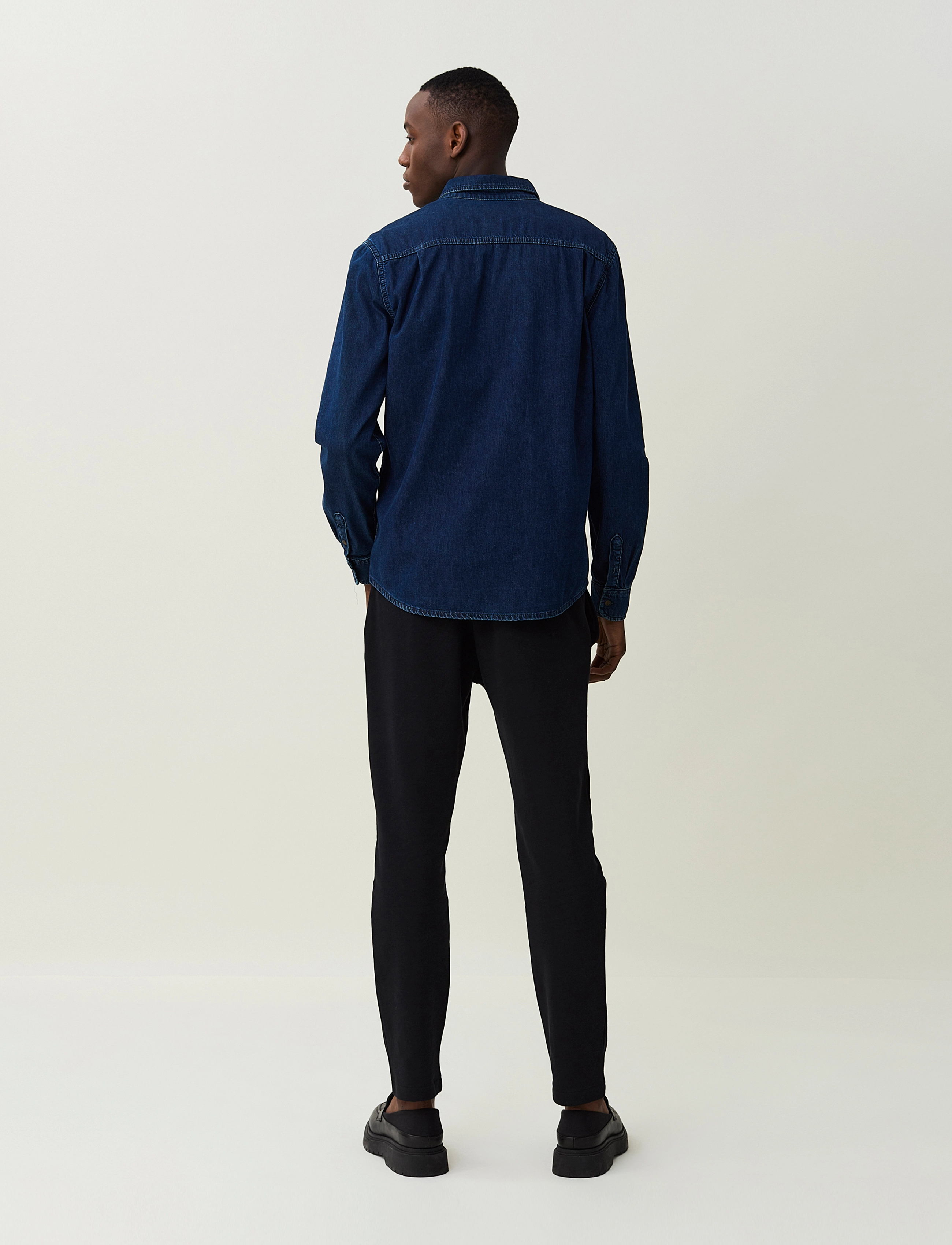 Lexington Clothing - August Denim Shirt - dark blue denim - 3