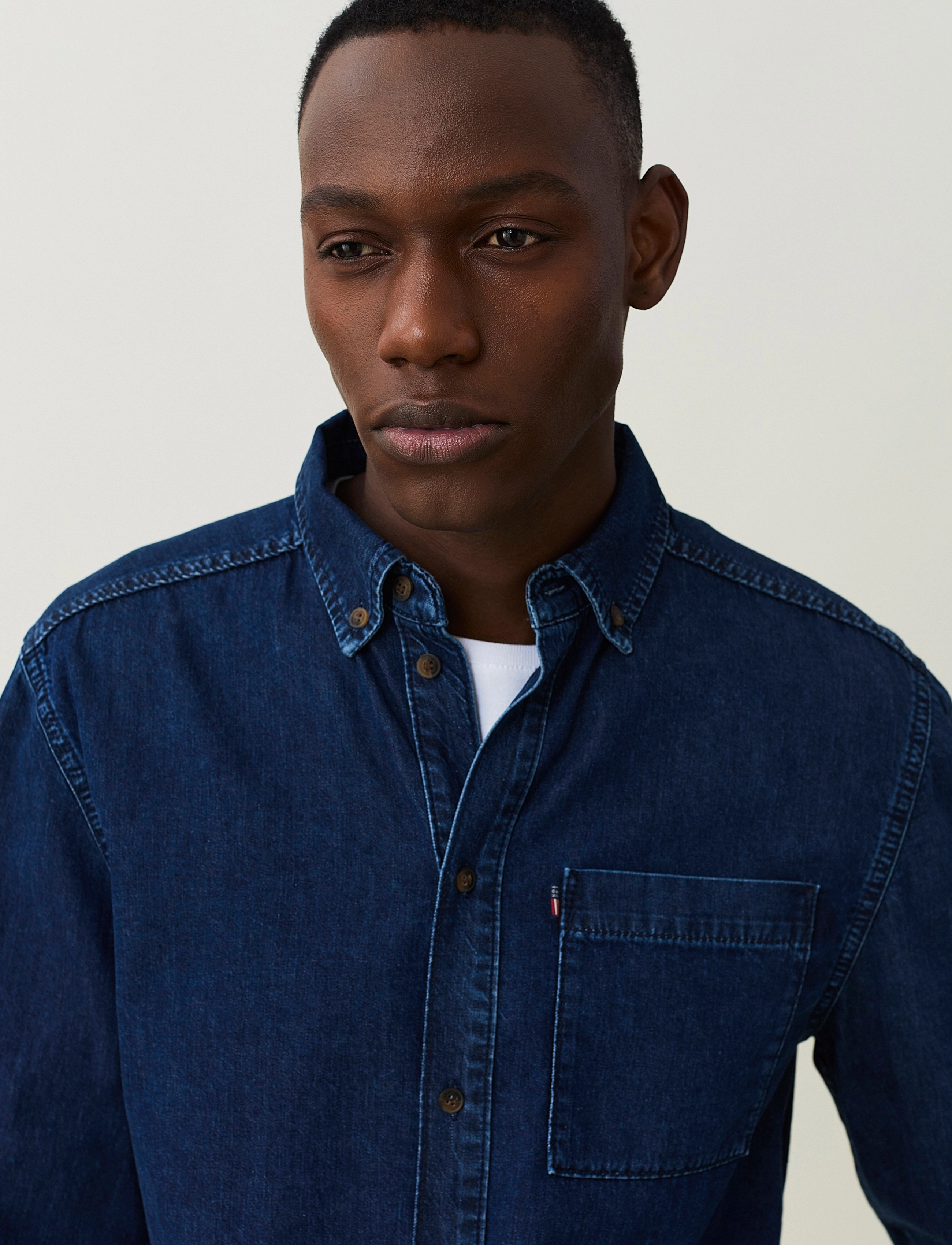 Lexington Clothing - August Denim Shirt - dark blue denim - 4