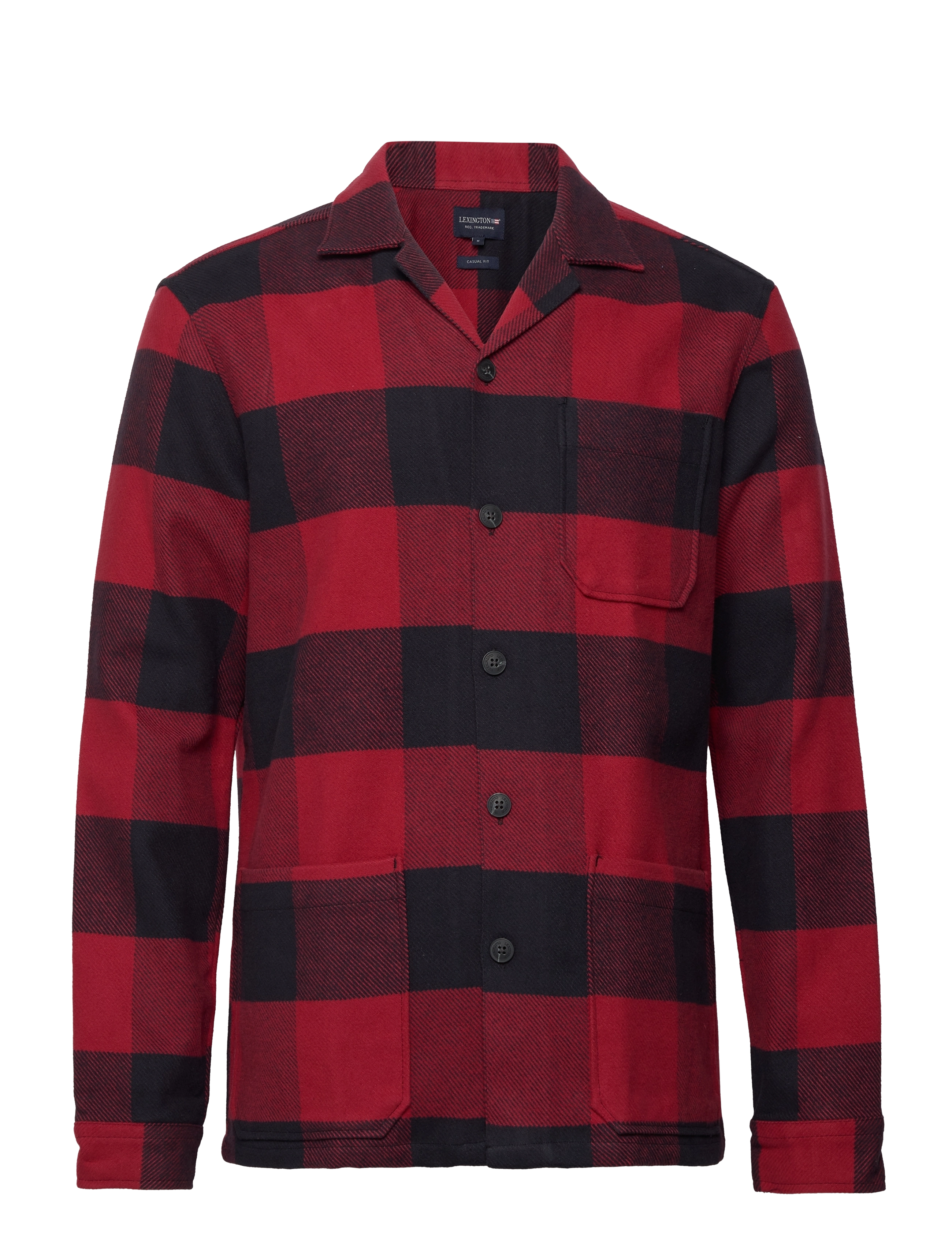 LEXINGTON CLOTHING Cole Organic Baumwolle Checked Overshirt Patterned - L - Herren