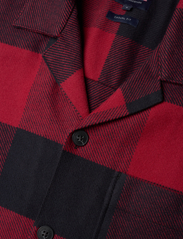 Lexington Clothing - Cole Organic Cotton Checked Overshirt - mænd - red/black check - 6