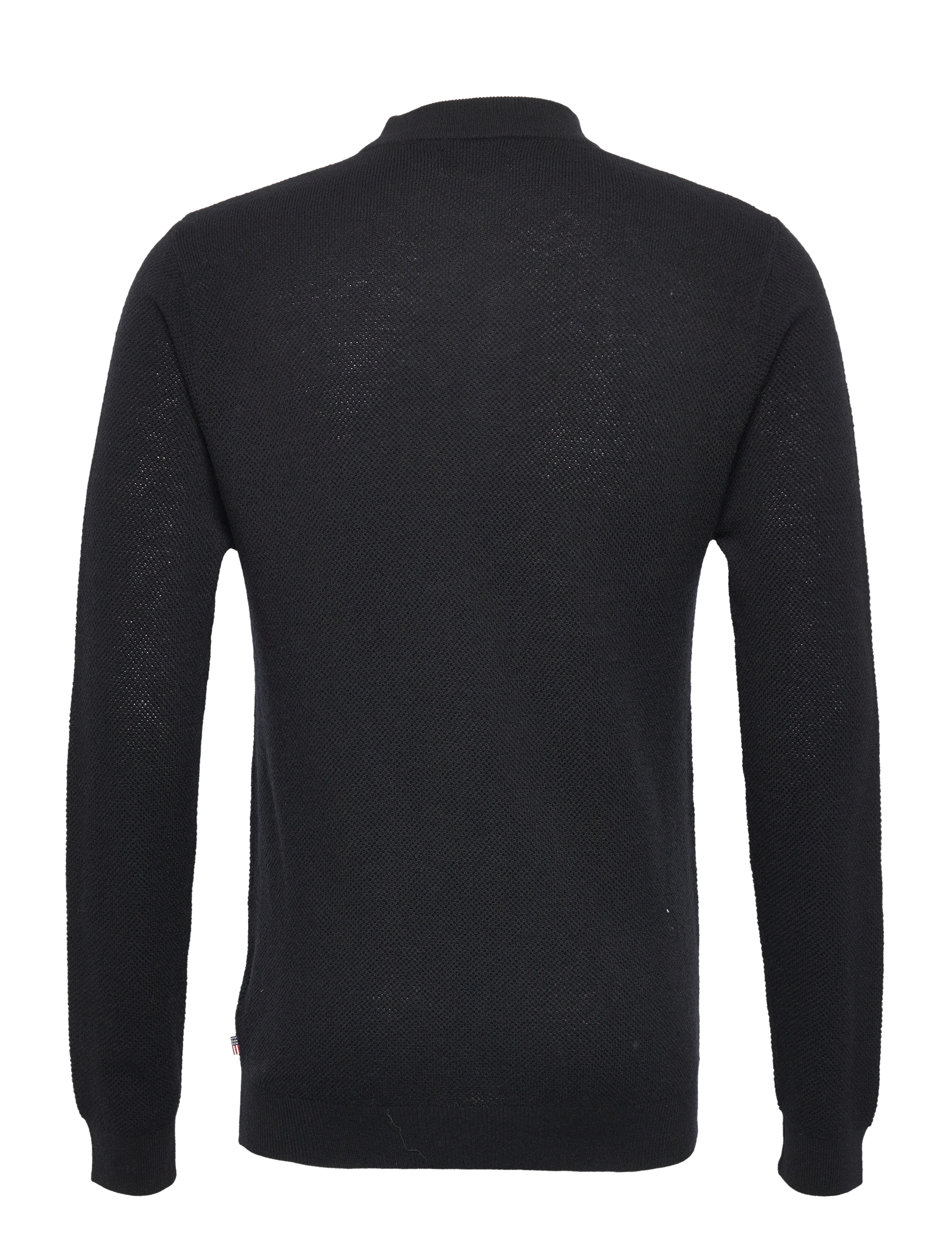 Lexington Clothing - Felix Textured Merino Wool Sweater - black - 1