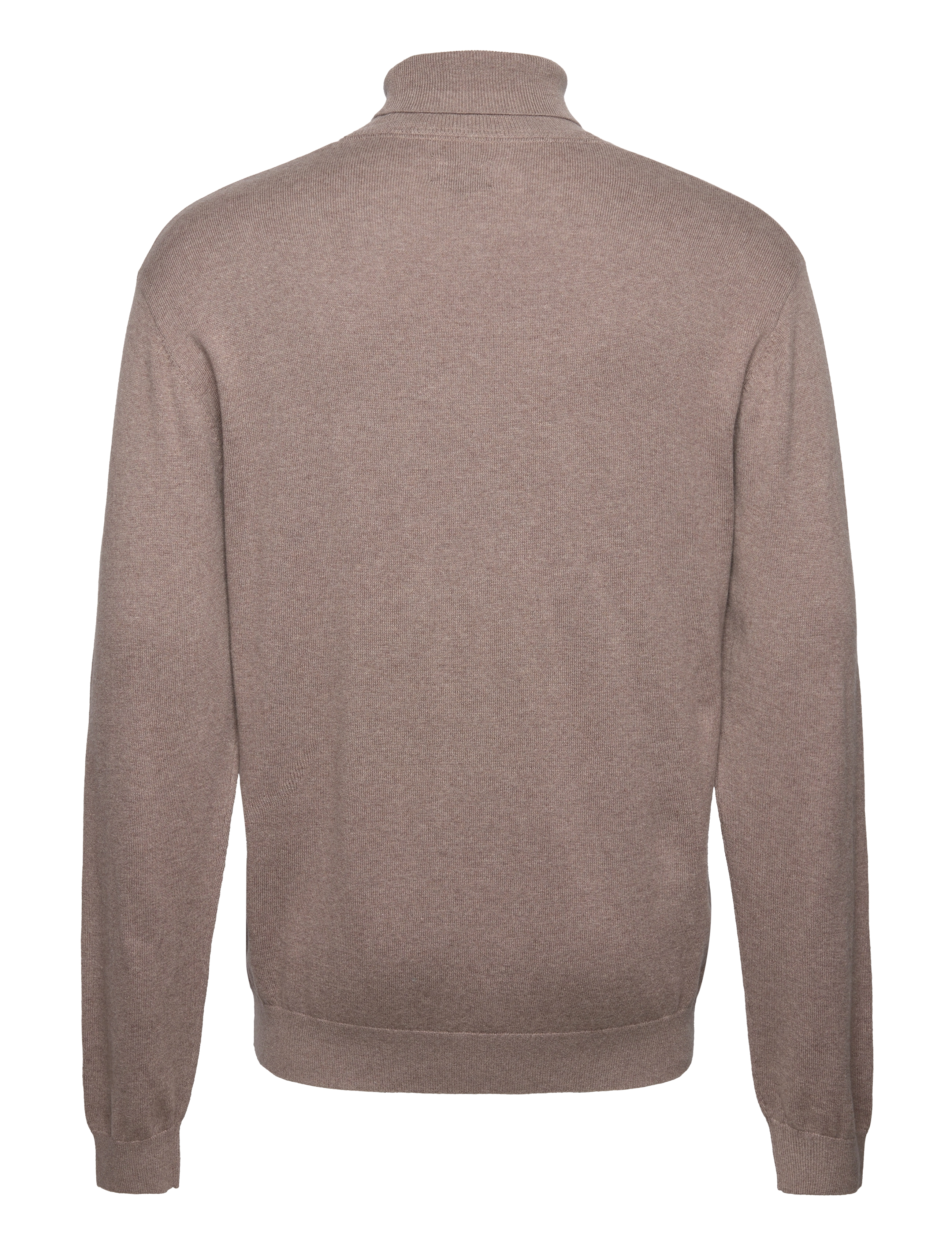 Lexington Clothing - Brian Cotton/Cashmere Blend Rollneck Sweater - light brown melange - 1