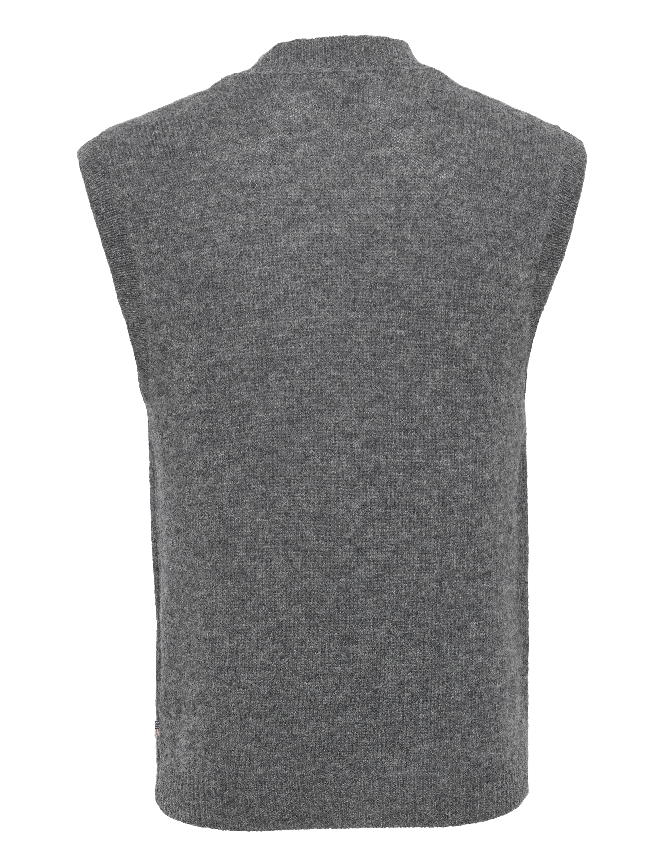 Lexington Clothing - Chris Knitted Shetland Wool Vest - dark gray melange - 1