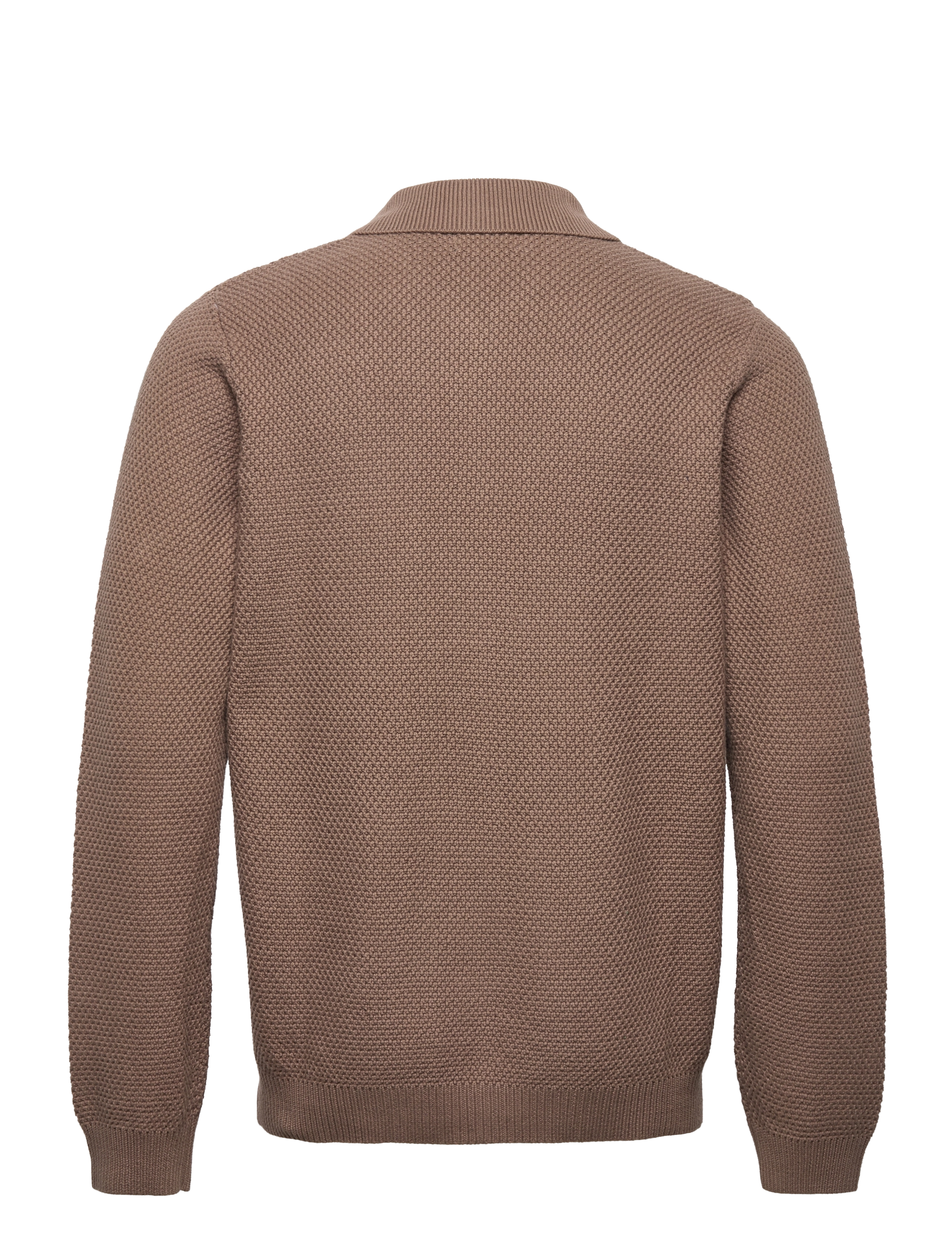 Lexington Clothing - Marlon Knitted Zip Cardigan - light brown - 1