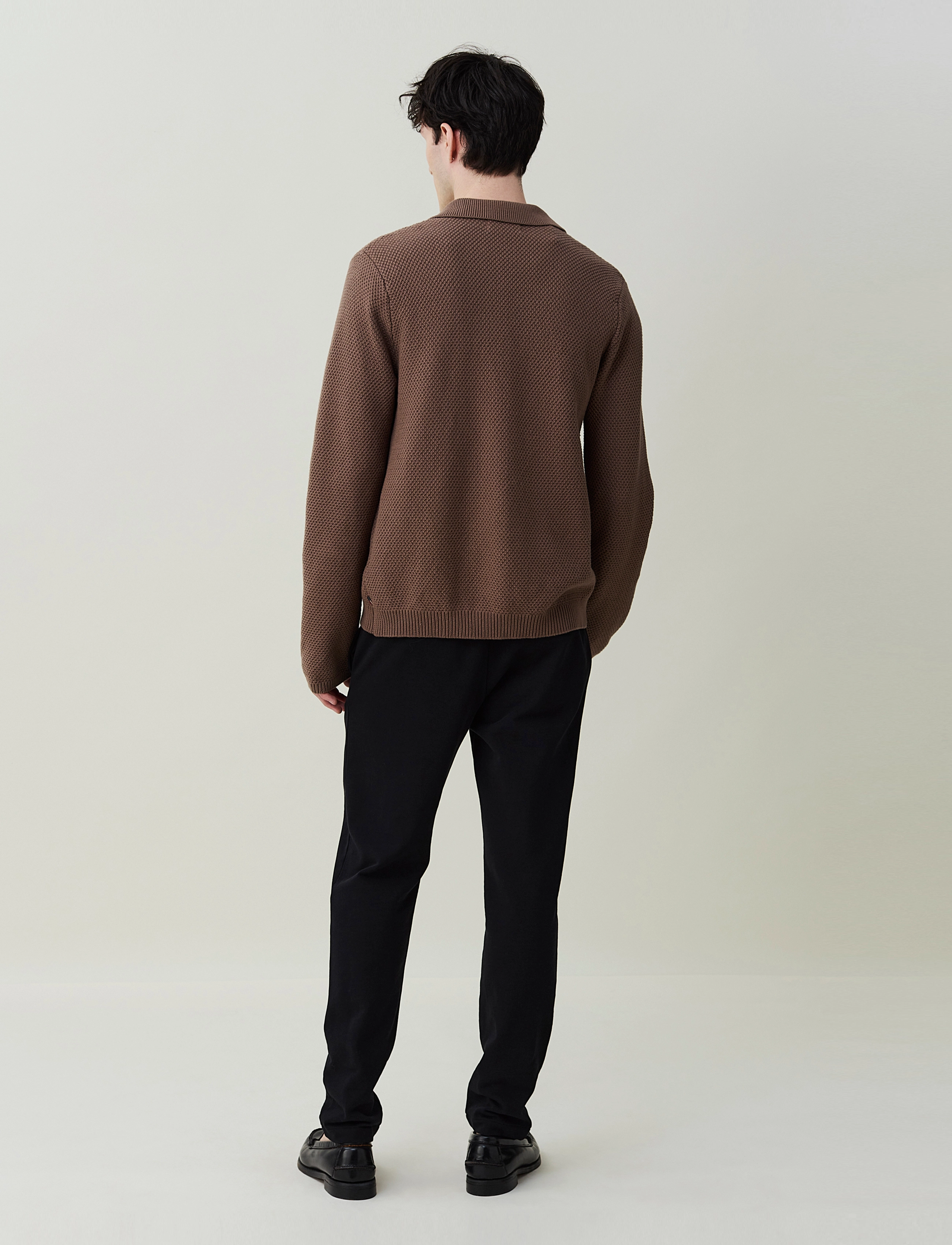 Lexington Clothing - Marlon Knitted Zip Cardigan - light brown - 3