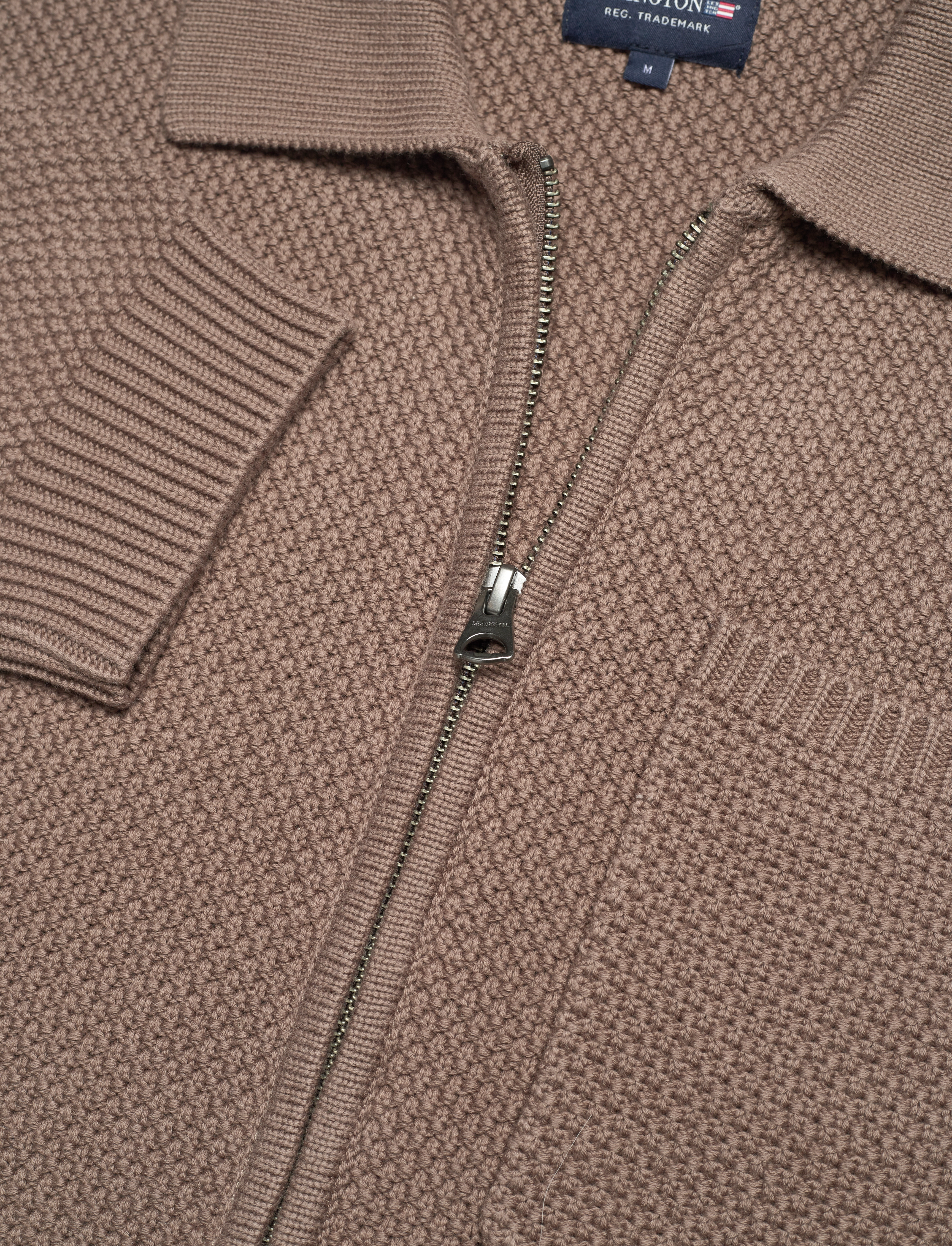 Lexington Clothing - Marlon Knitted Zip Cardigan - light brown - 5
