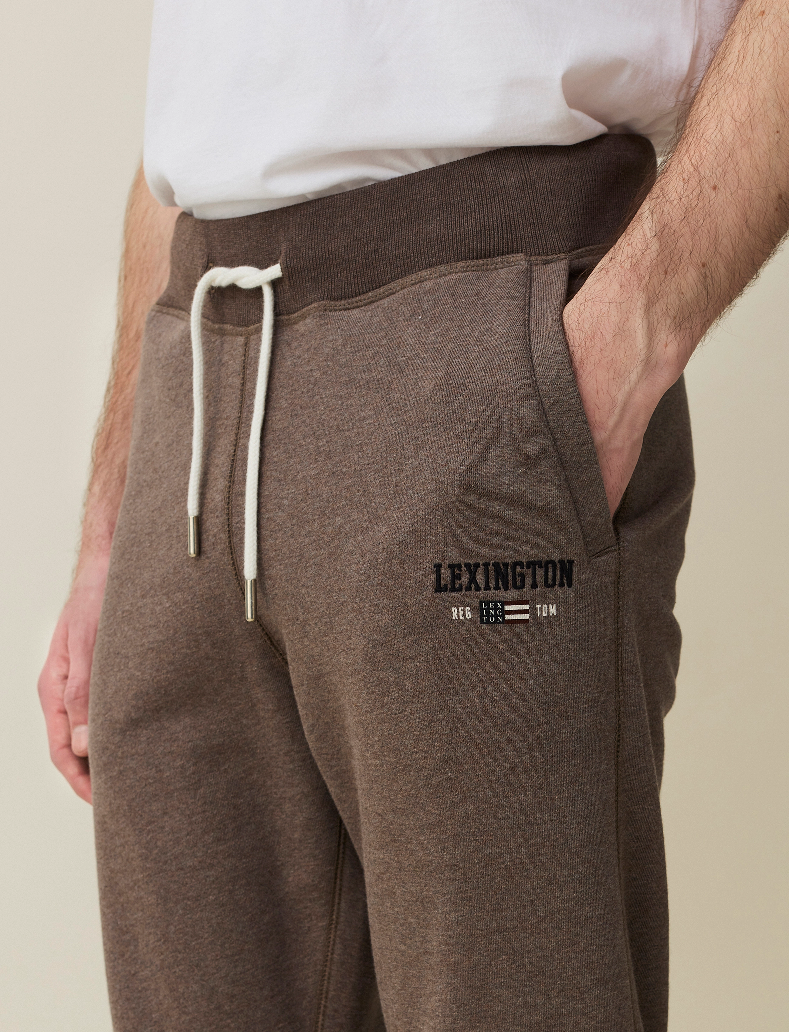 Lexington Clothing - Brandon Jersey Pants - brown melange - 4