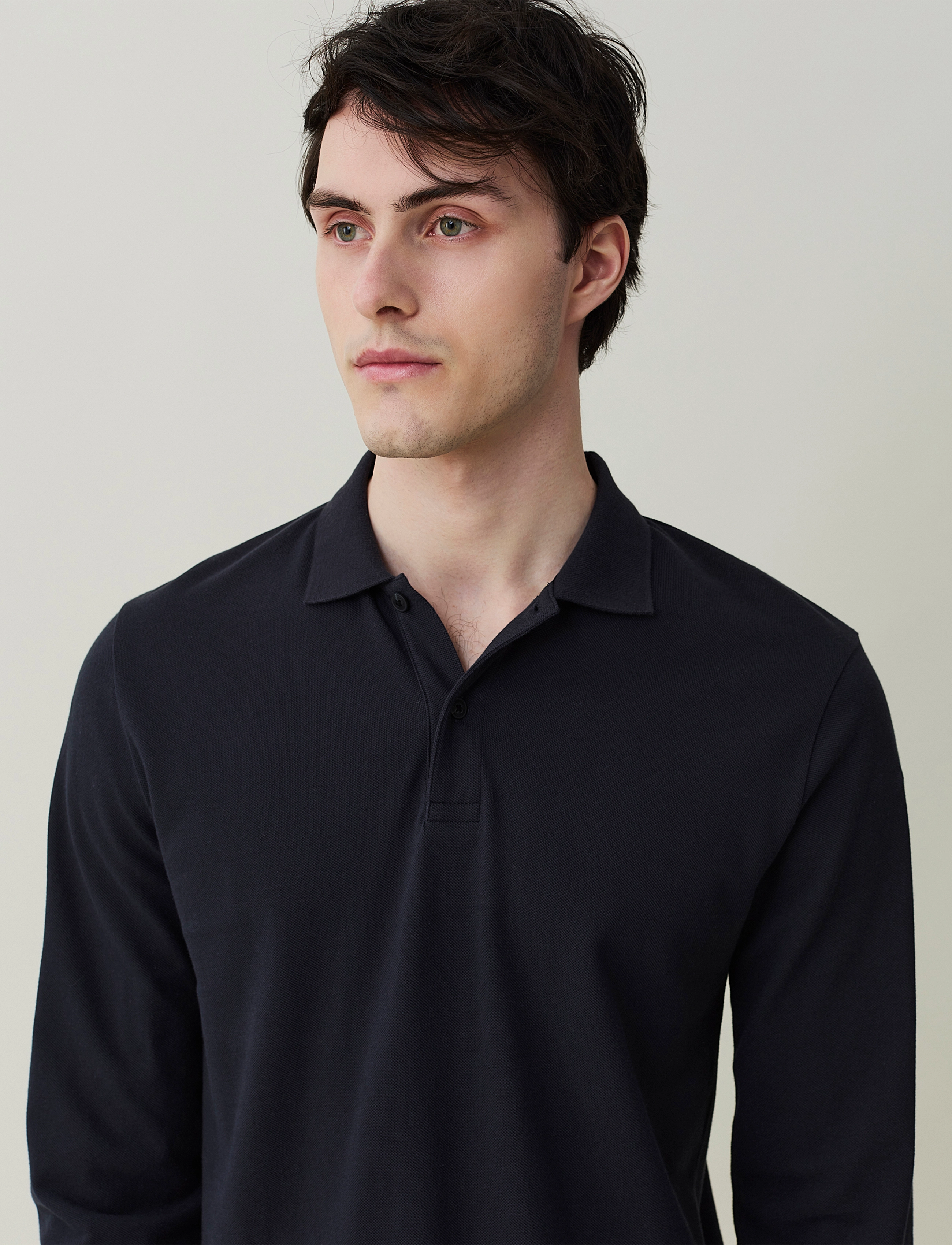 Lexington Clothing - Theo Long Sleeve Polo - dark blue - 4