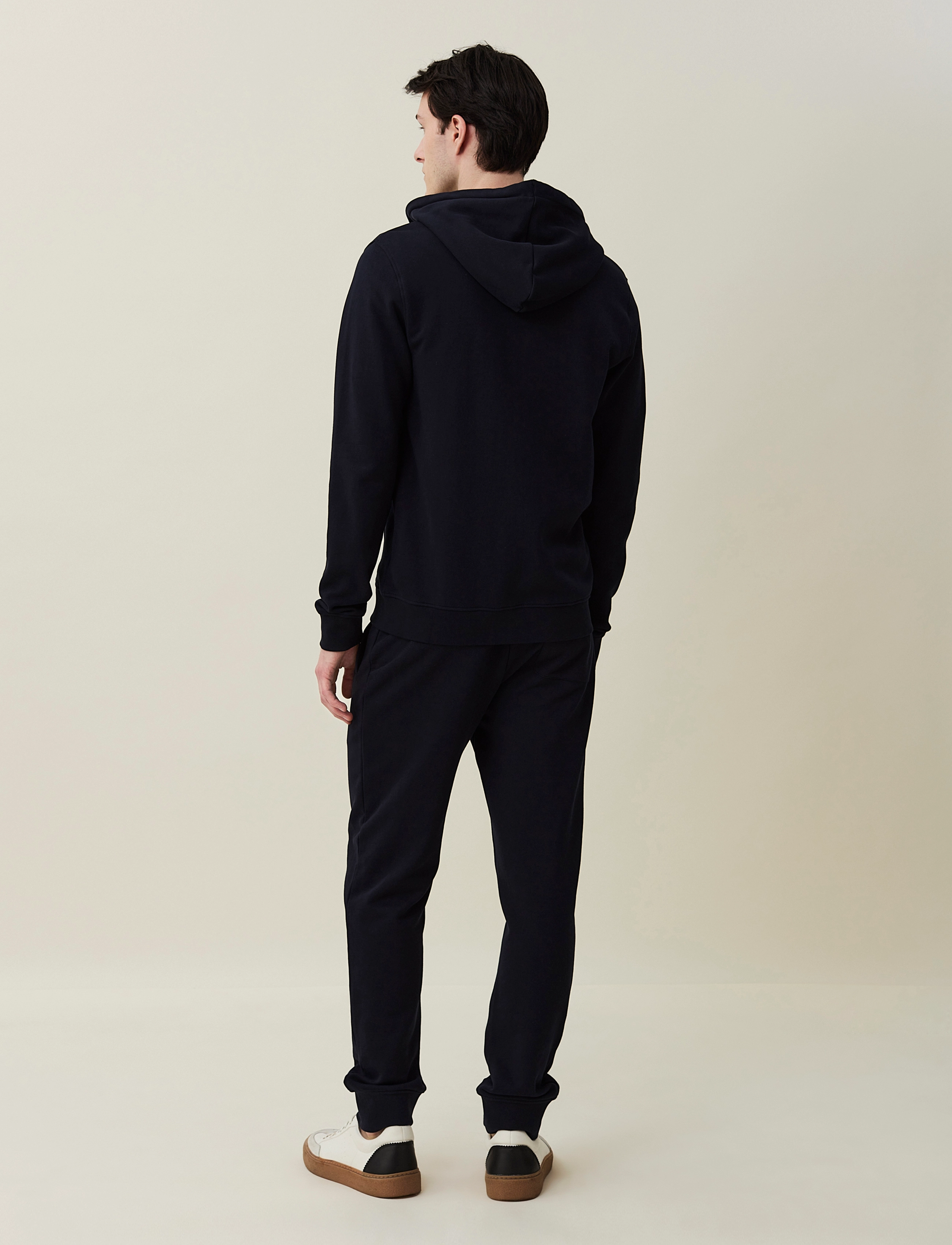 Lexington Clothing - Sebastian Organic Cotton Zip Hood - dark blue - 4