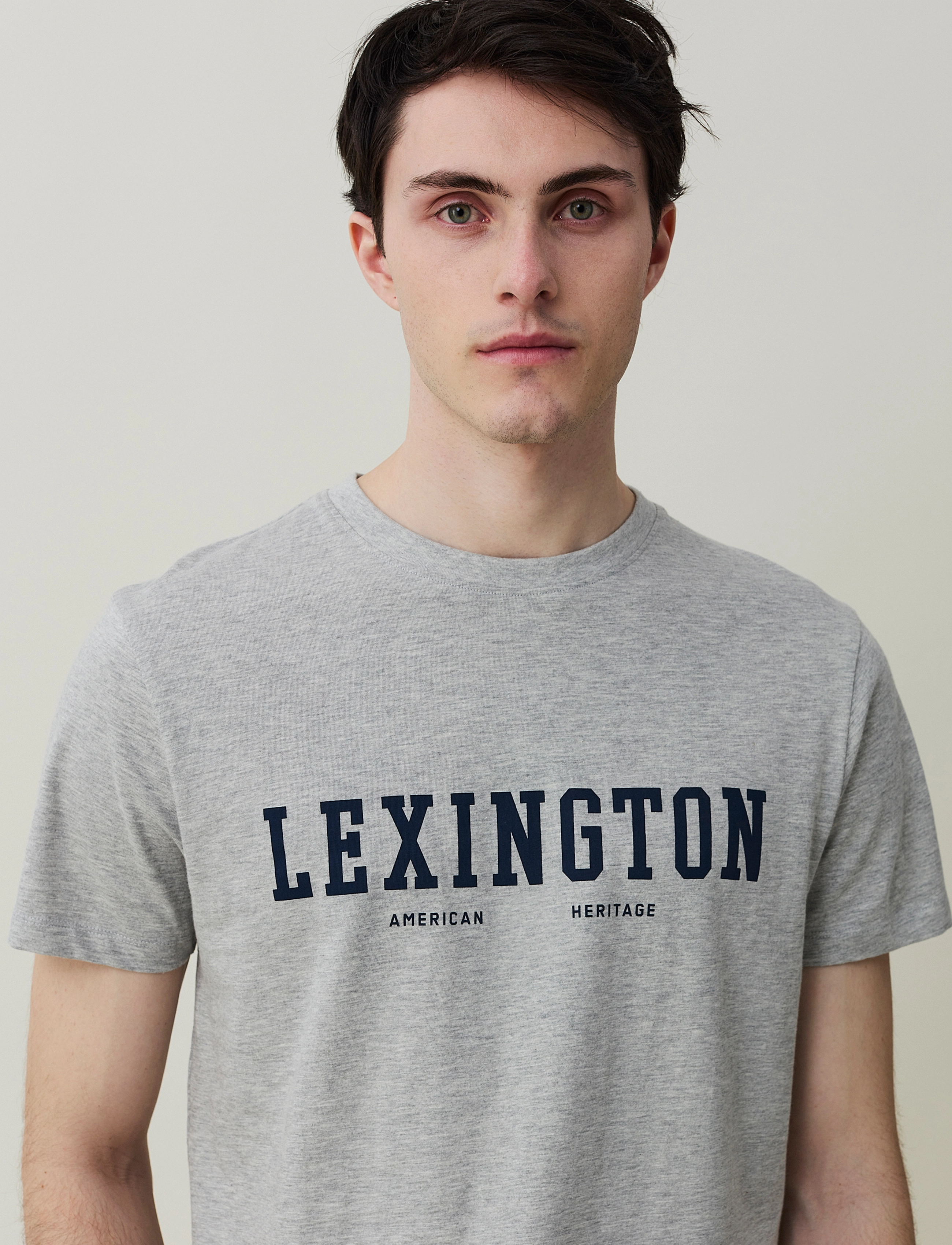 Lexington Clothing - Justin Tee - light grey melange - 4