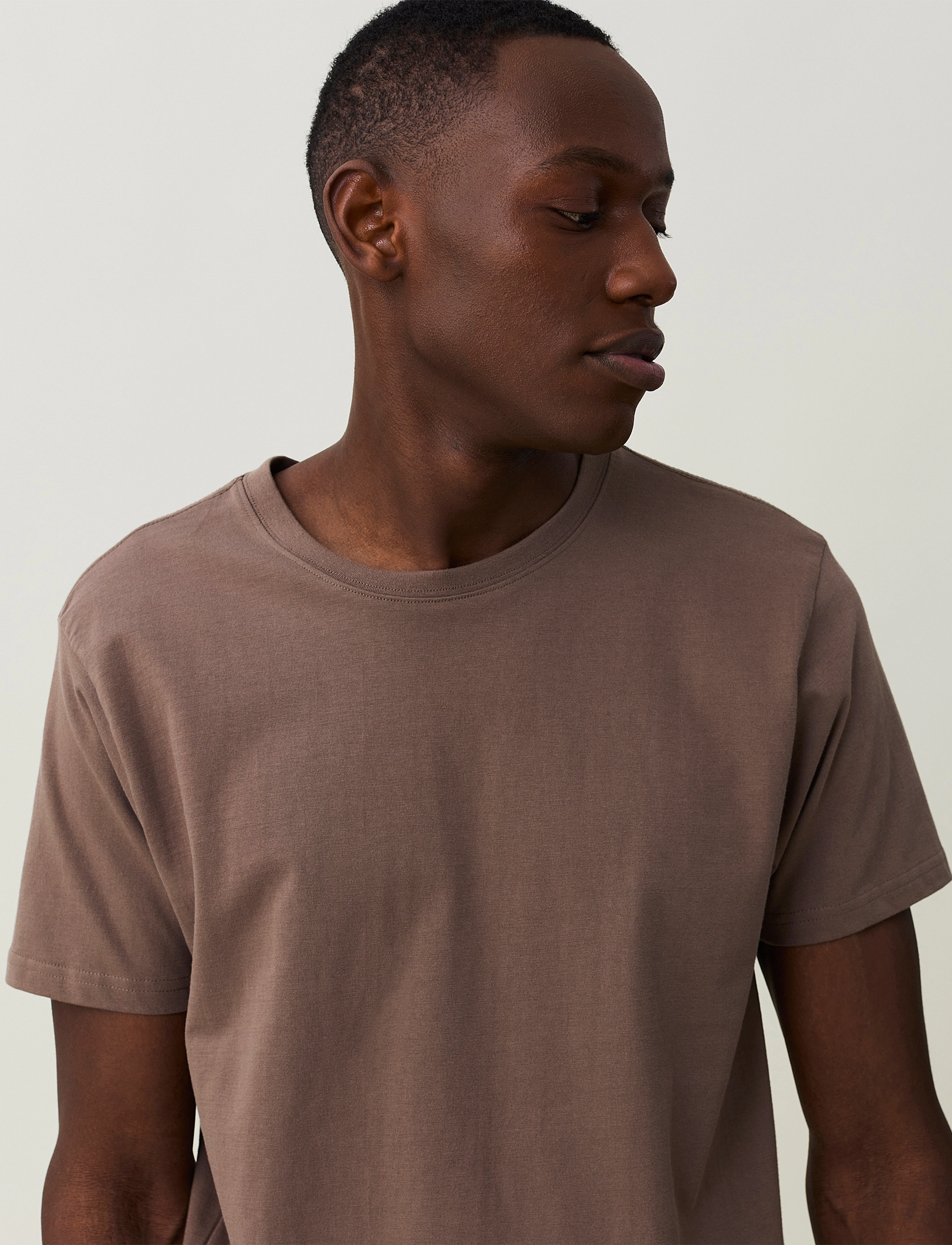 Lexington Clothing - Ricky Organic Cotton Tee - light brown - 4