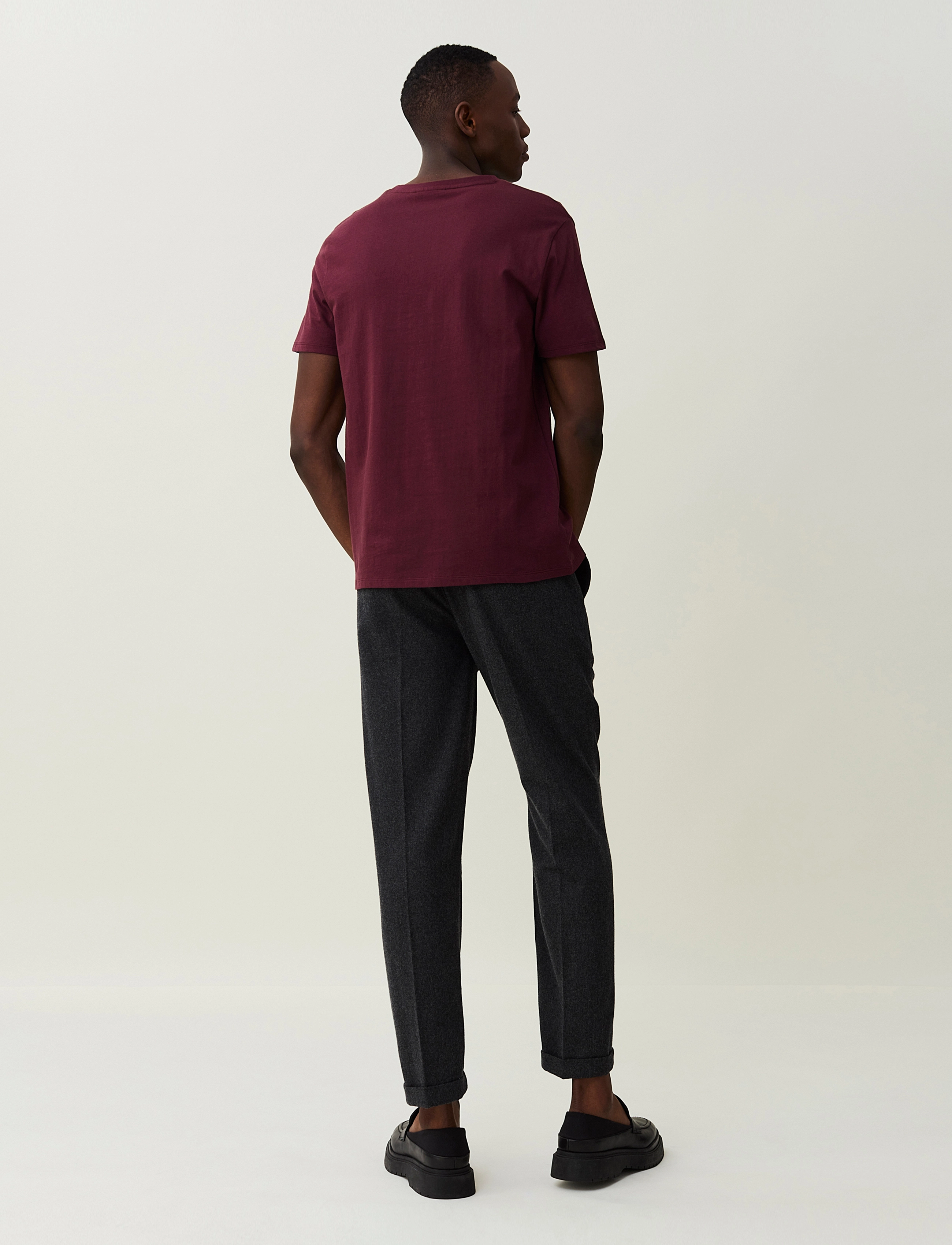 Lexington Clothing - Travis Organic Cotton Tee - dark red - 3