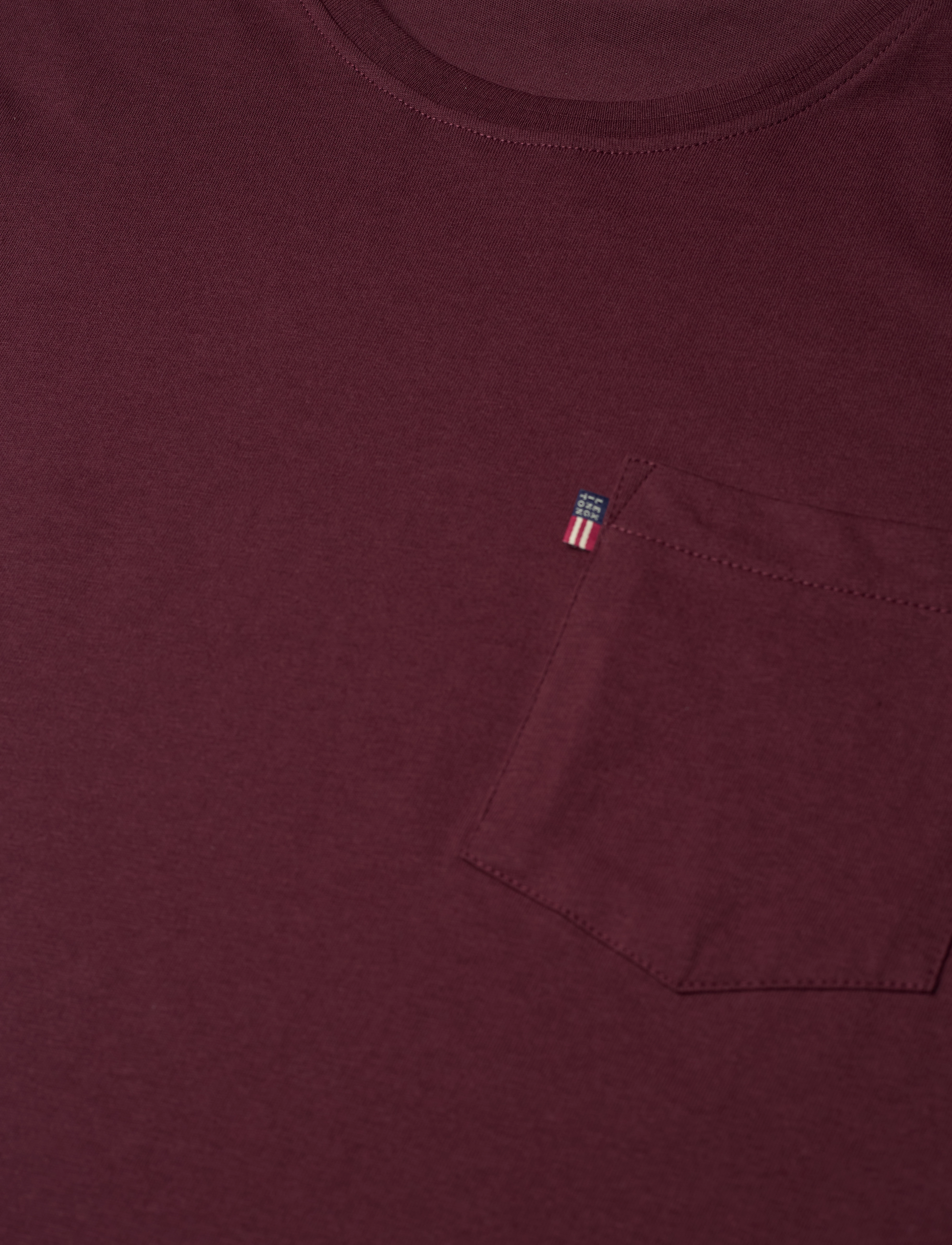 Lexington Clothing - Travis Organic Cotton Tee - dark red - 5