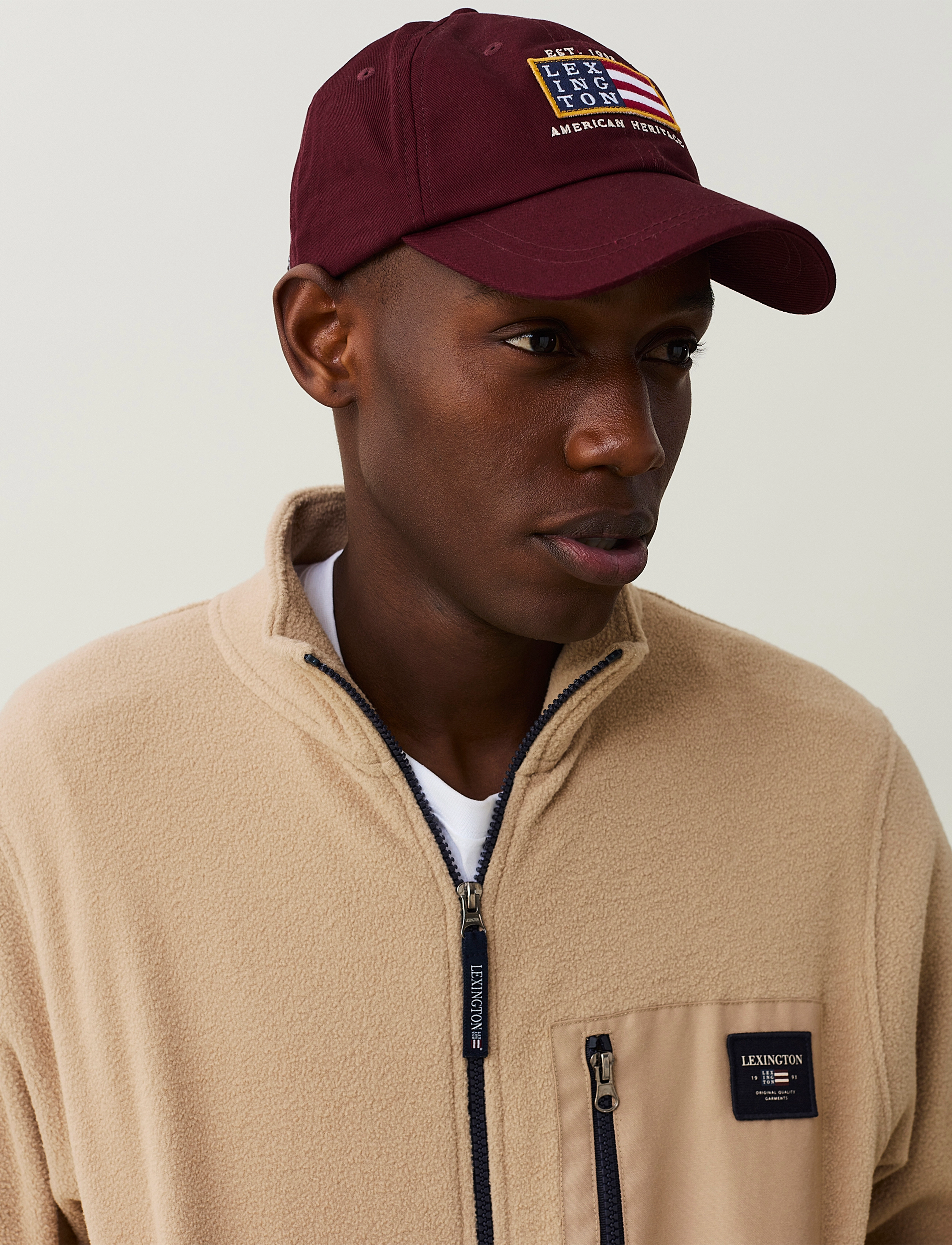 Lexington Clothing - Ruxton Cap - dark red - 3